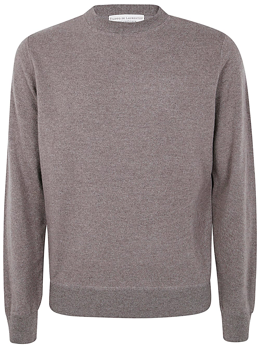 Long Sleeves Cashmere Wool Round Neck Sweatshirt