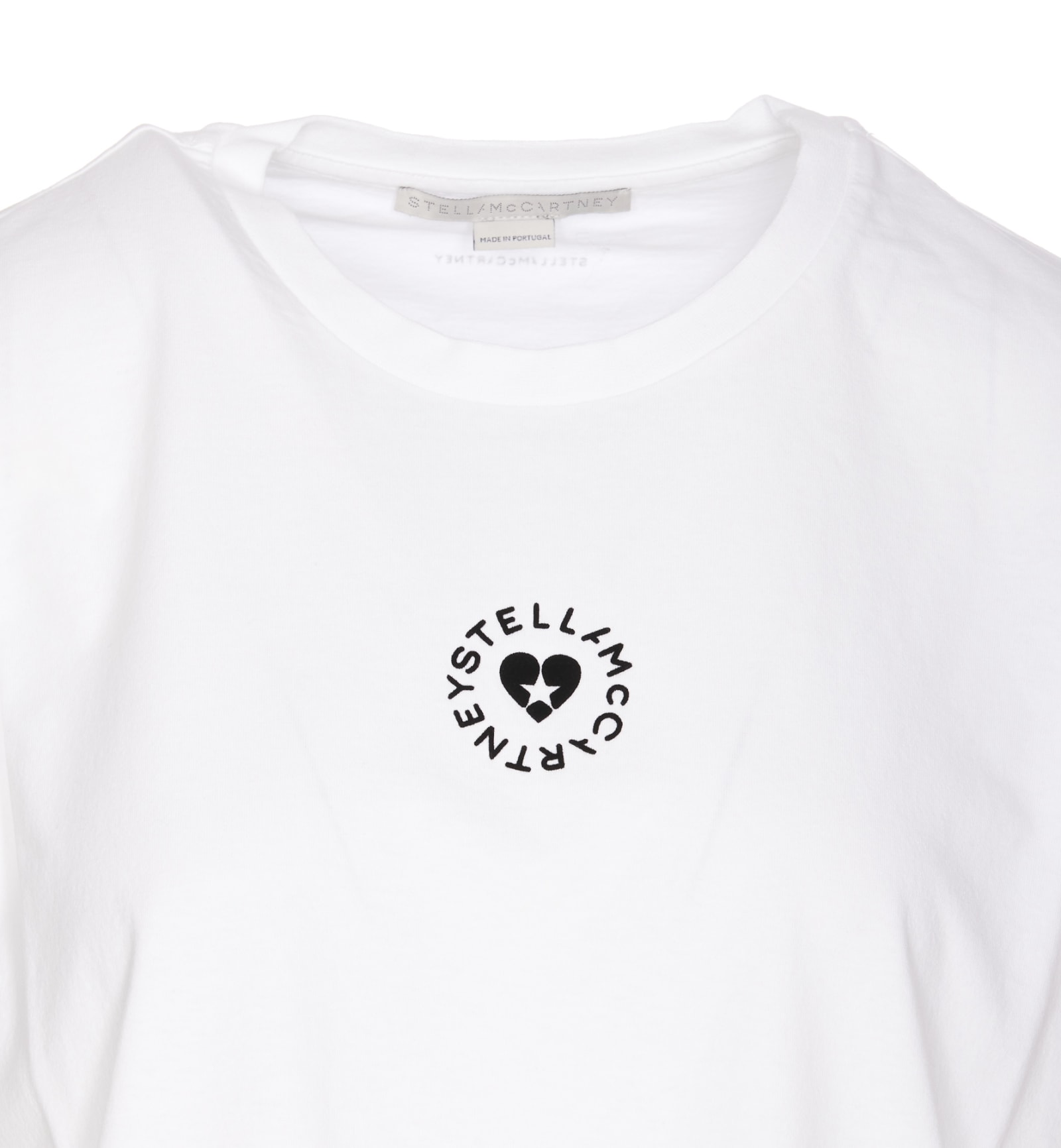 Shop Stella Mccartney Lovestruck Logo Tshirt In Pure White