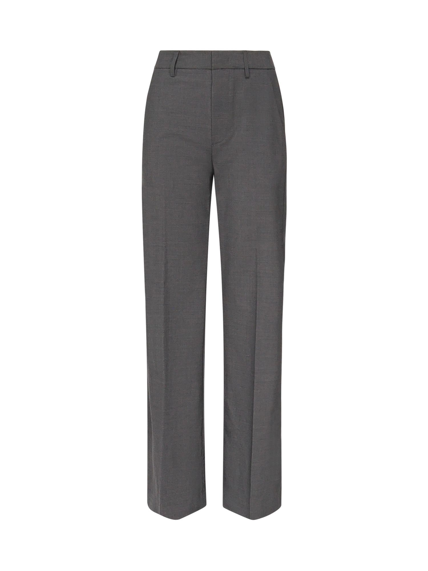 Wide-leg Cotton Trousers