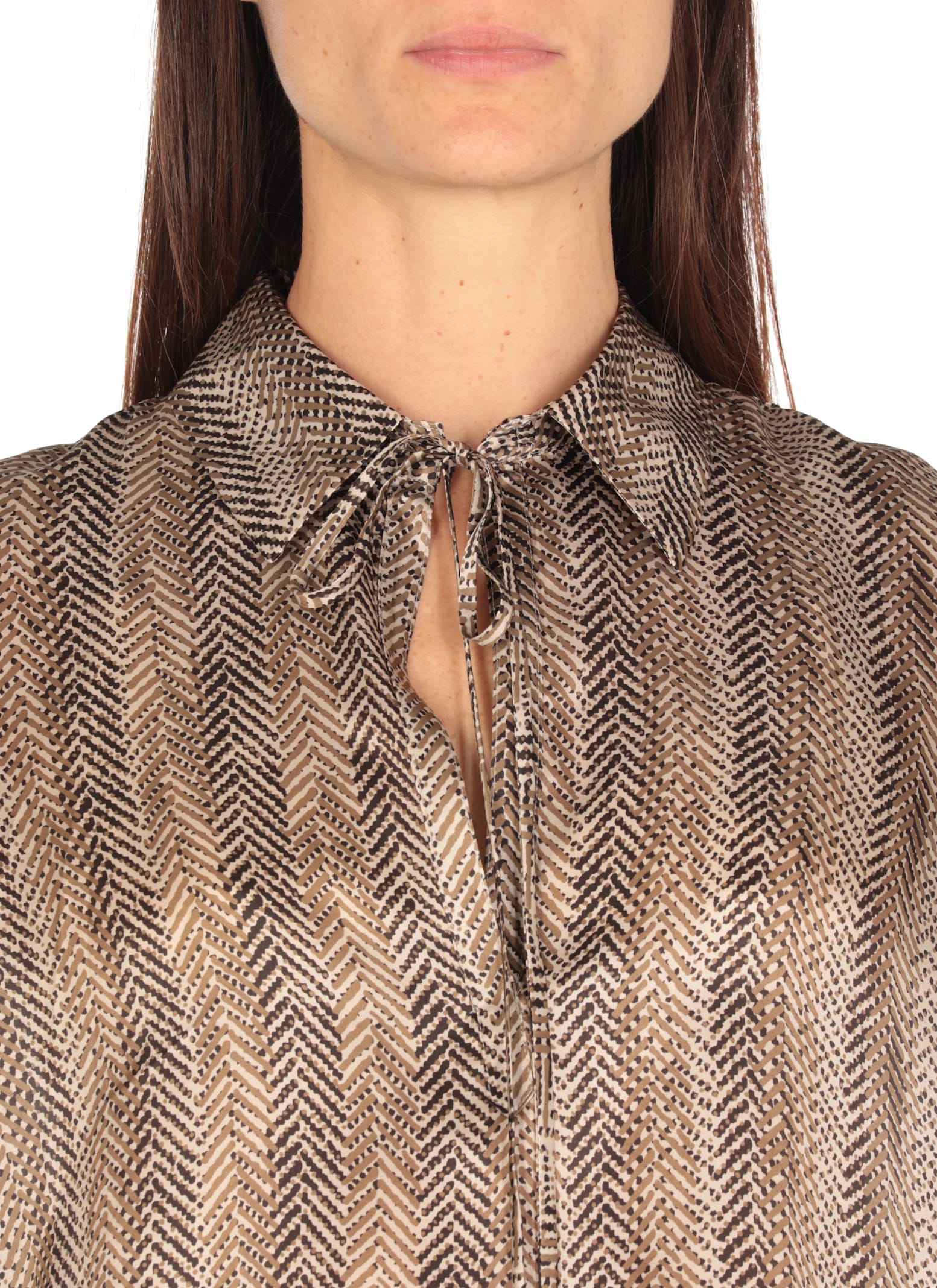 Shop Antonelli Arzola Blouse In Brown