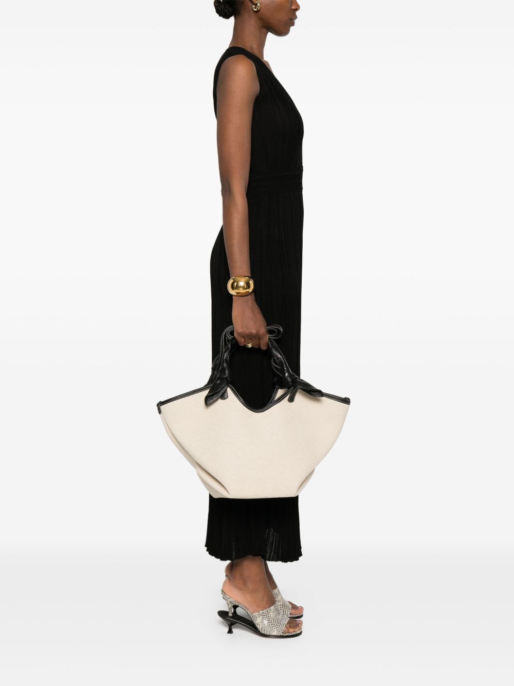 Hereu Fonol Small Canvas Tote In Black