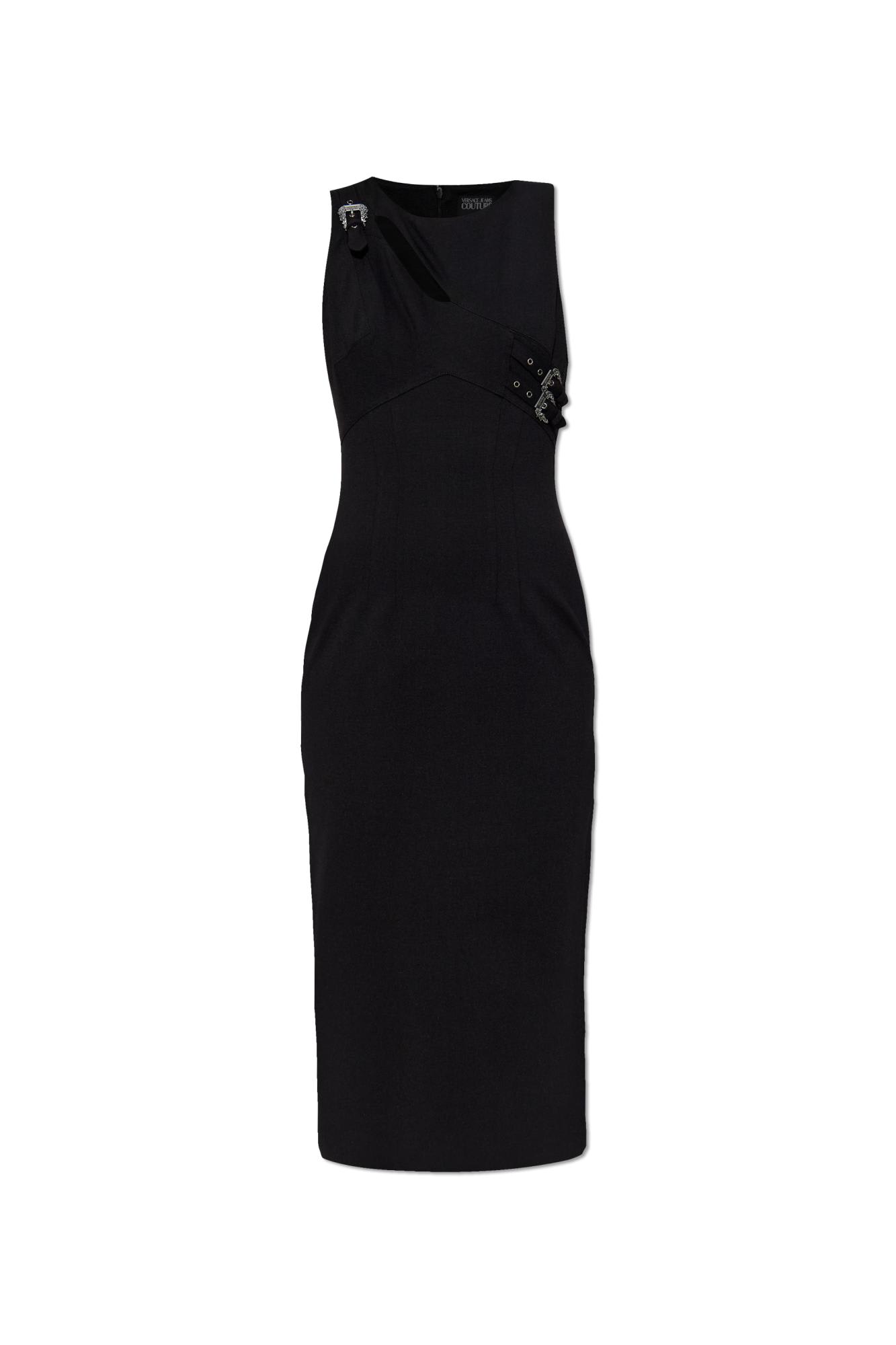 Versace Jeans Couture Punto Milano Barbara Dress In Animal Print