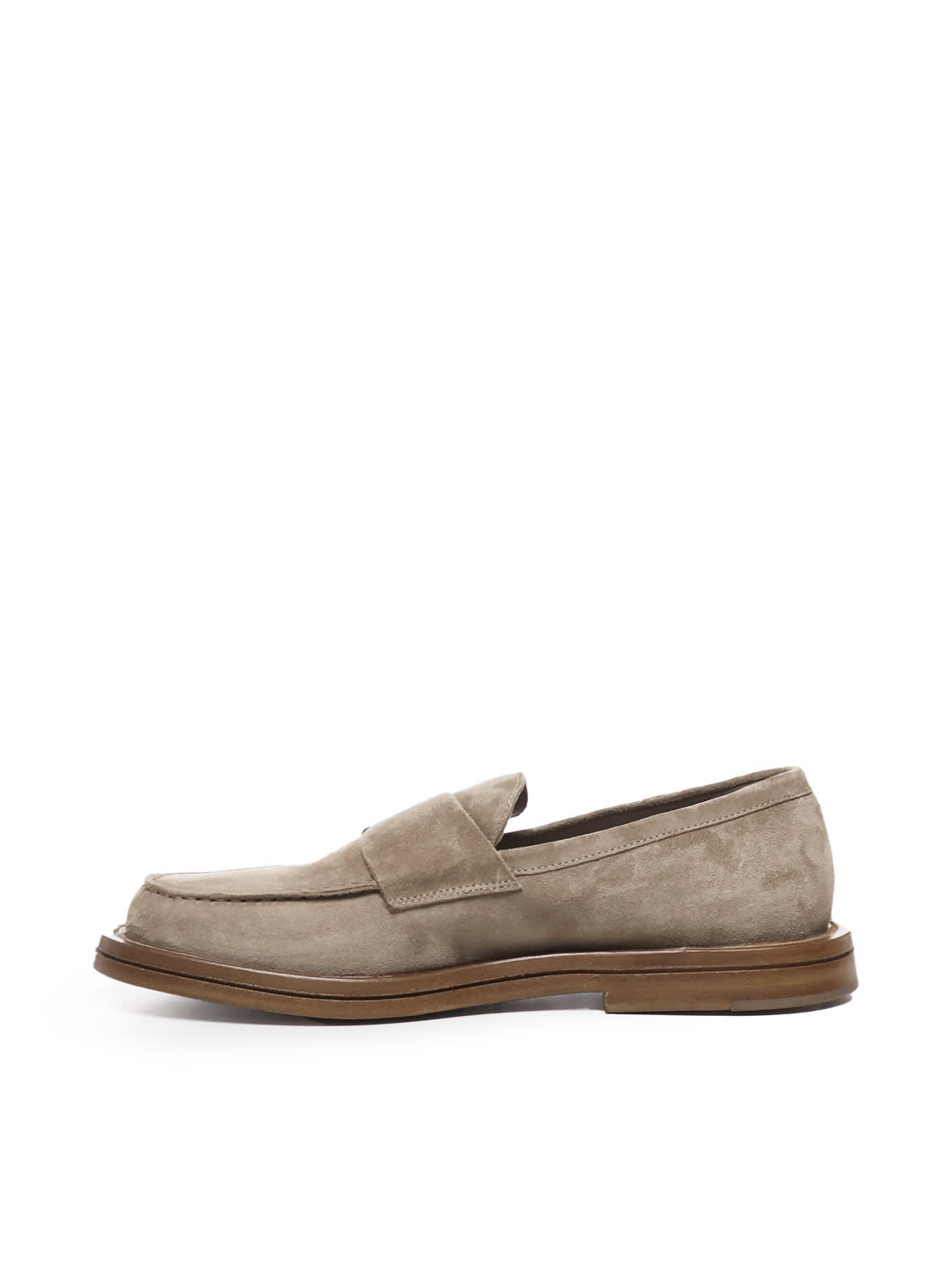 The Antipode Penny Leather Loafers In Multi