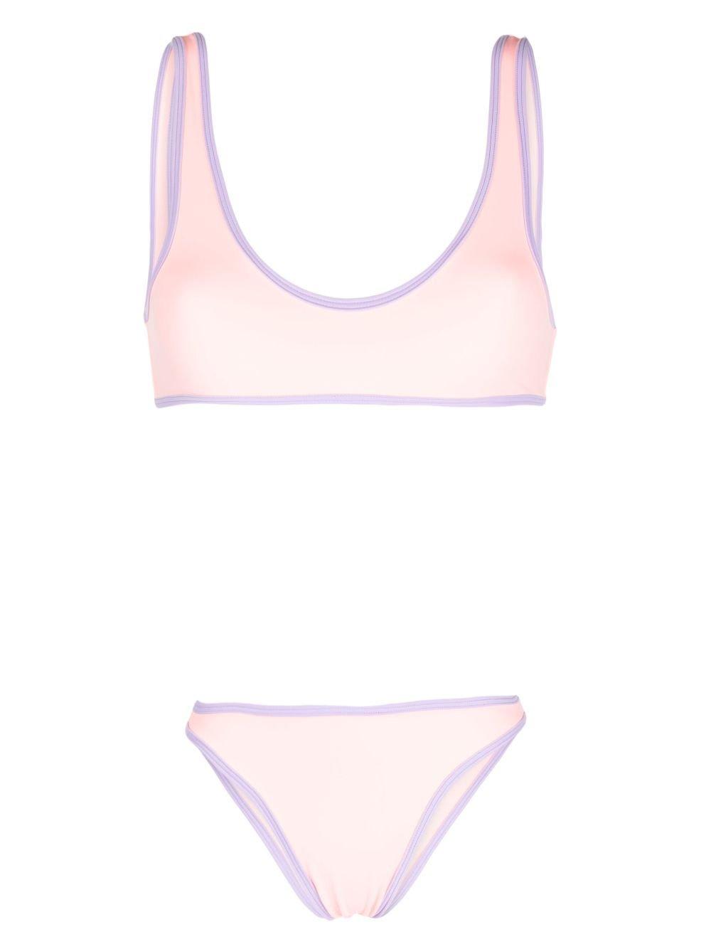 Reina Olga Light Pink Coolio Bikini Set In Pink
