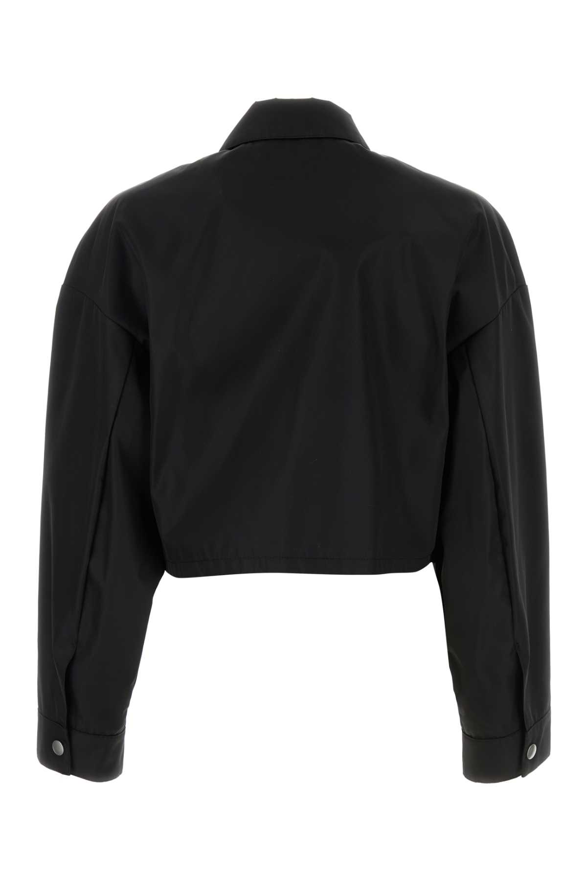 Prada Black Re-nylon Jacket In Nero