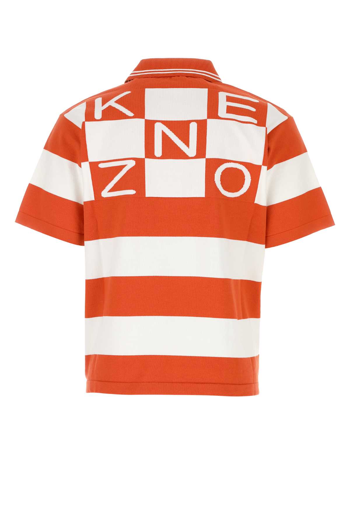 Shop Kenzo Embroidered Cotton Oversize Polo Shirt In 21