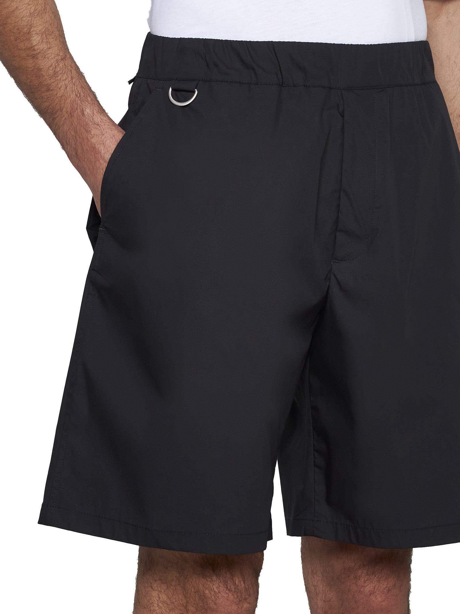Shop Low Brand Shorts In Jet Black