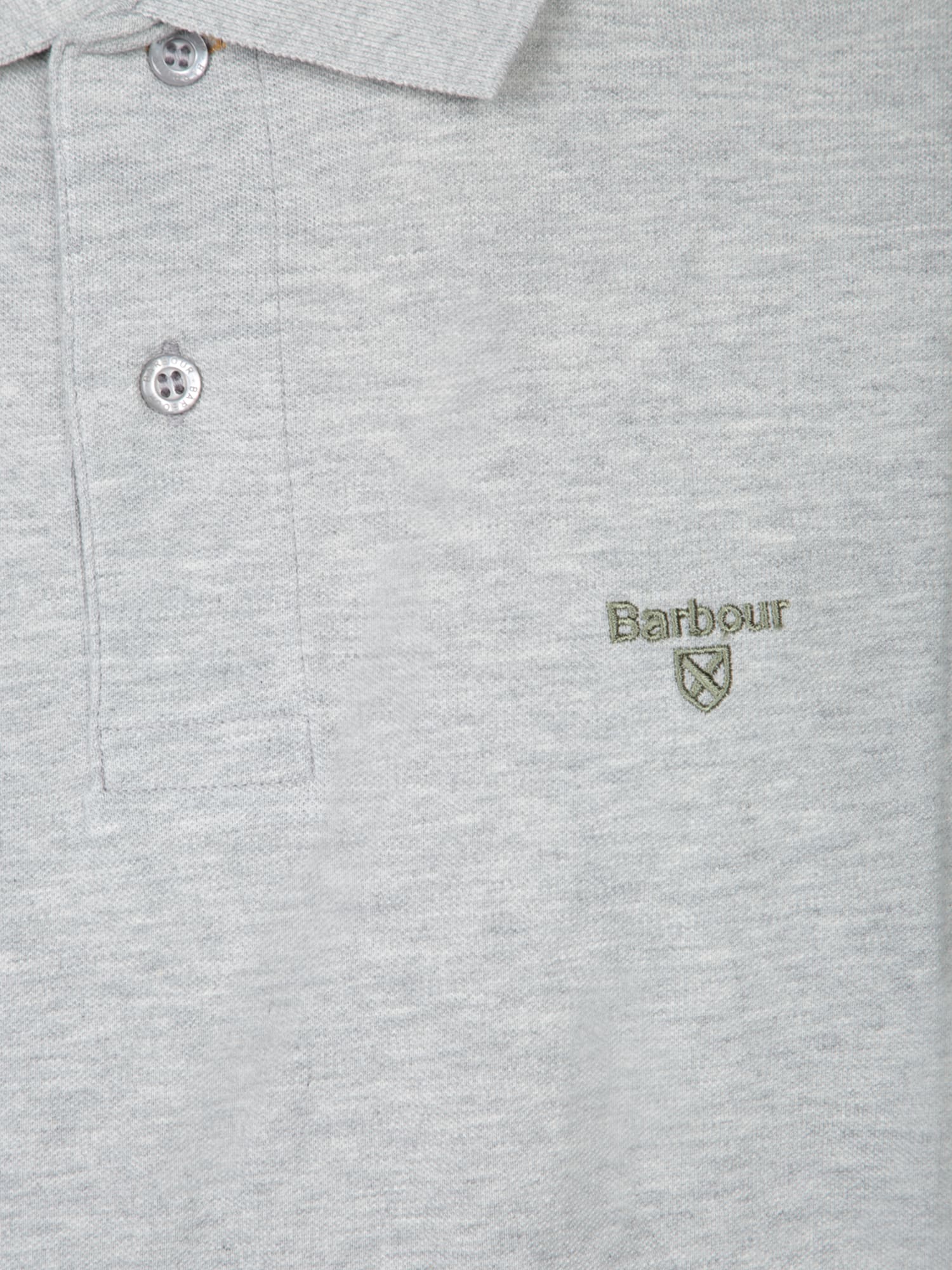 Barbour Hingham Zip Polo Lead Blue