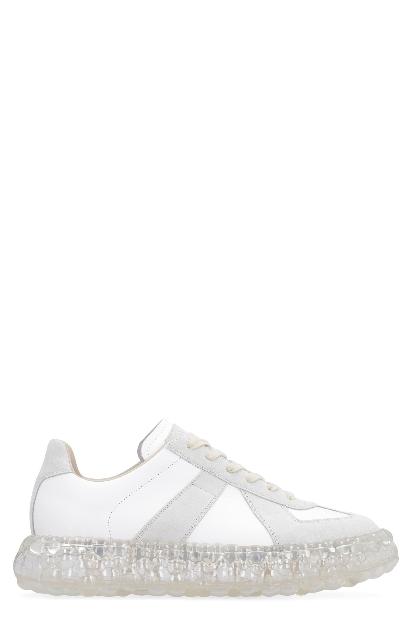 MAISON MARGIELA REPLICA LEATHER LOW-TOP SNEAKERS,11246969