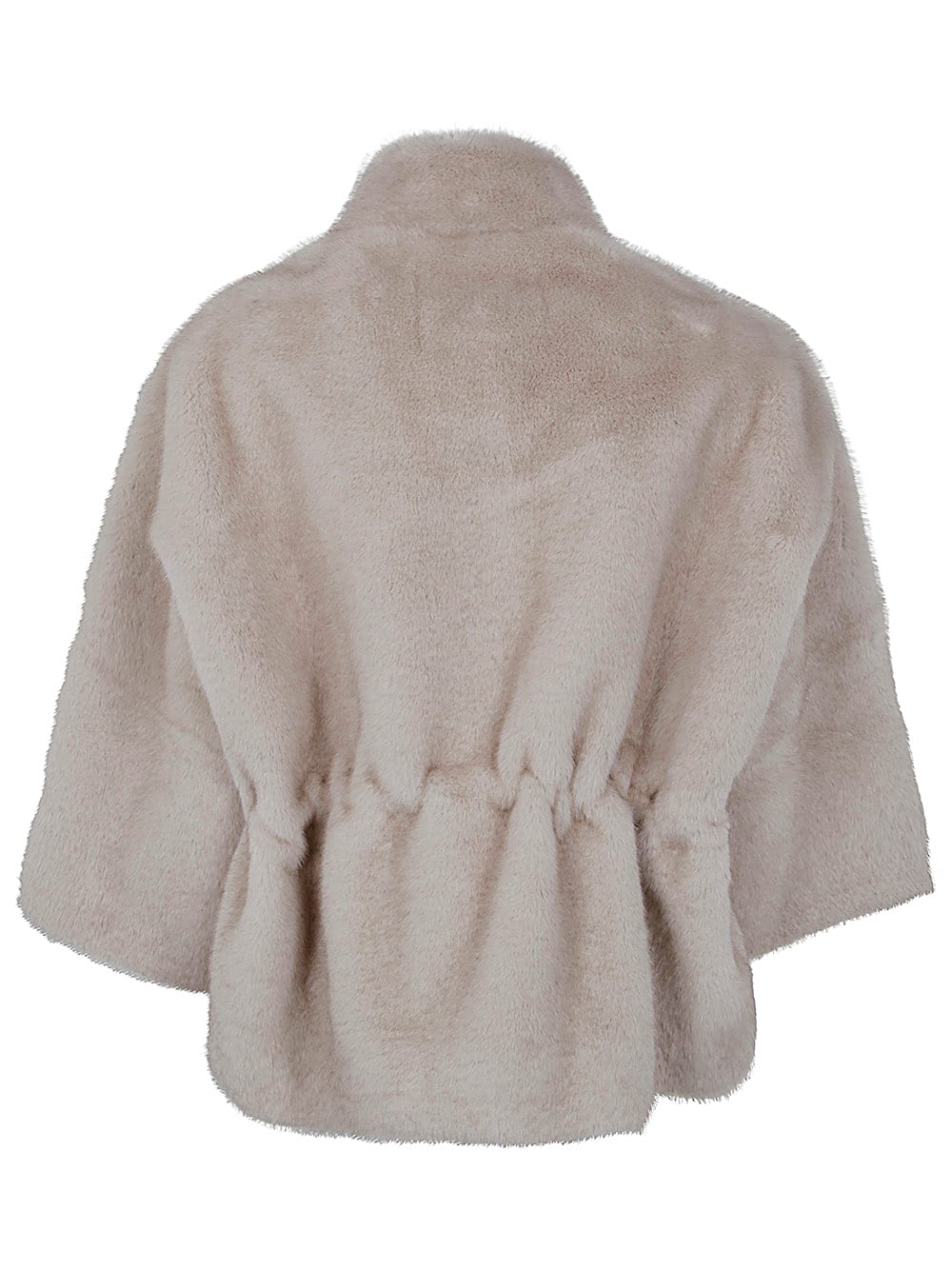 Shop Valentini 1972 Eco Mink Fur In Beige