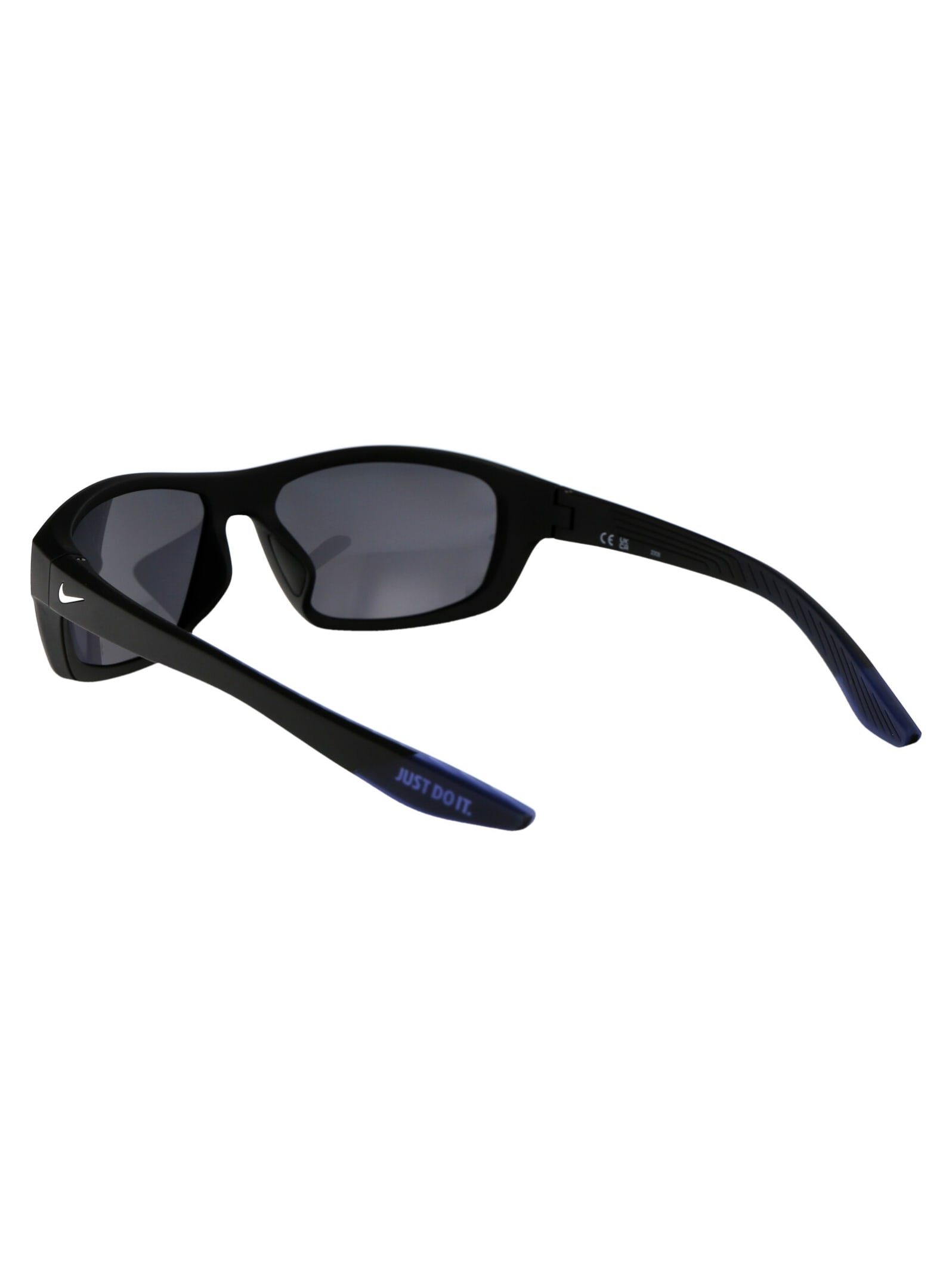 Nike Brazen Boost Sunglasses In 010 Dark Grey Matte Black/white