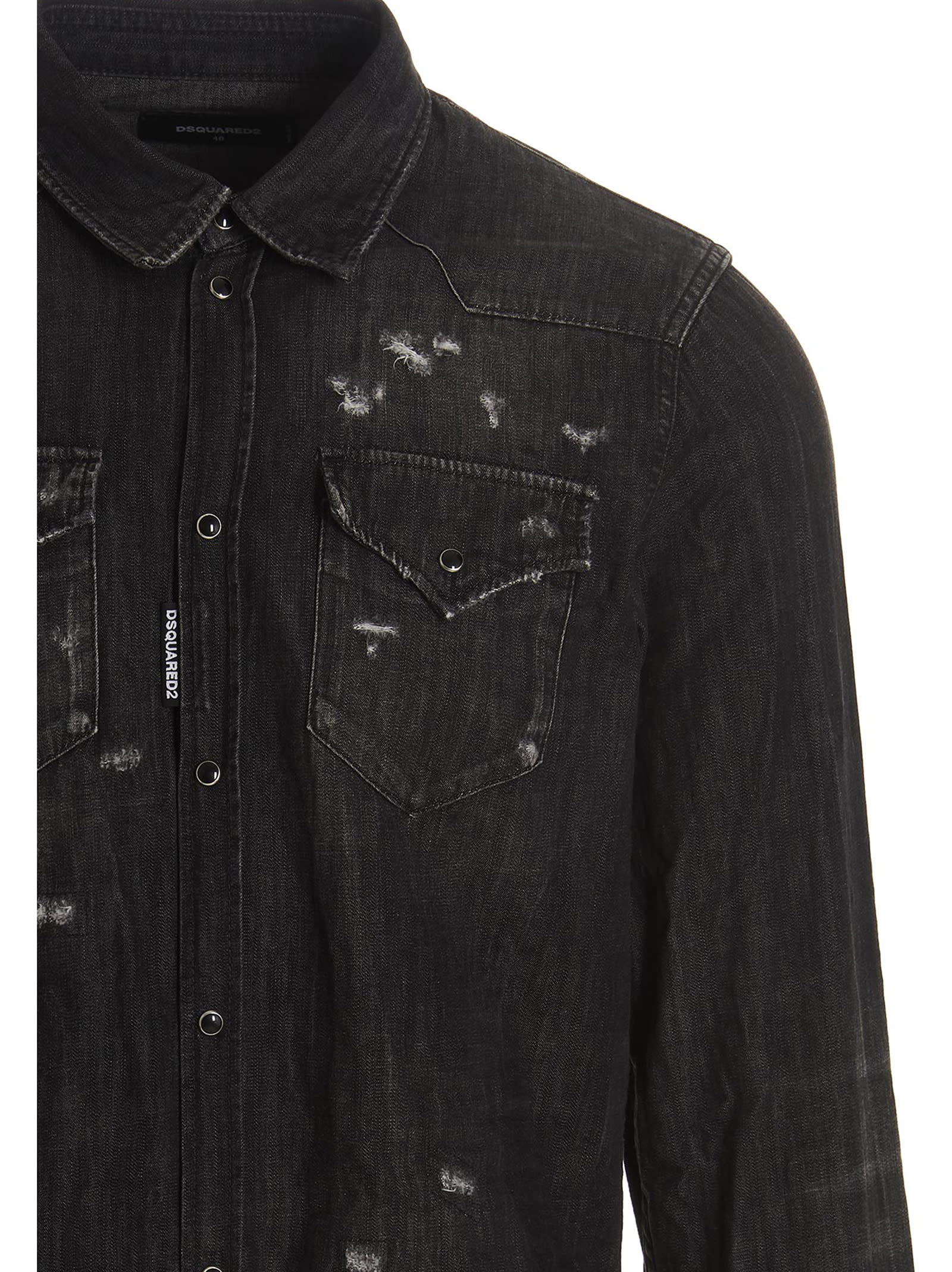 Shop Dsquared2 Leaf West Shirt