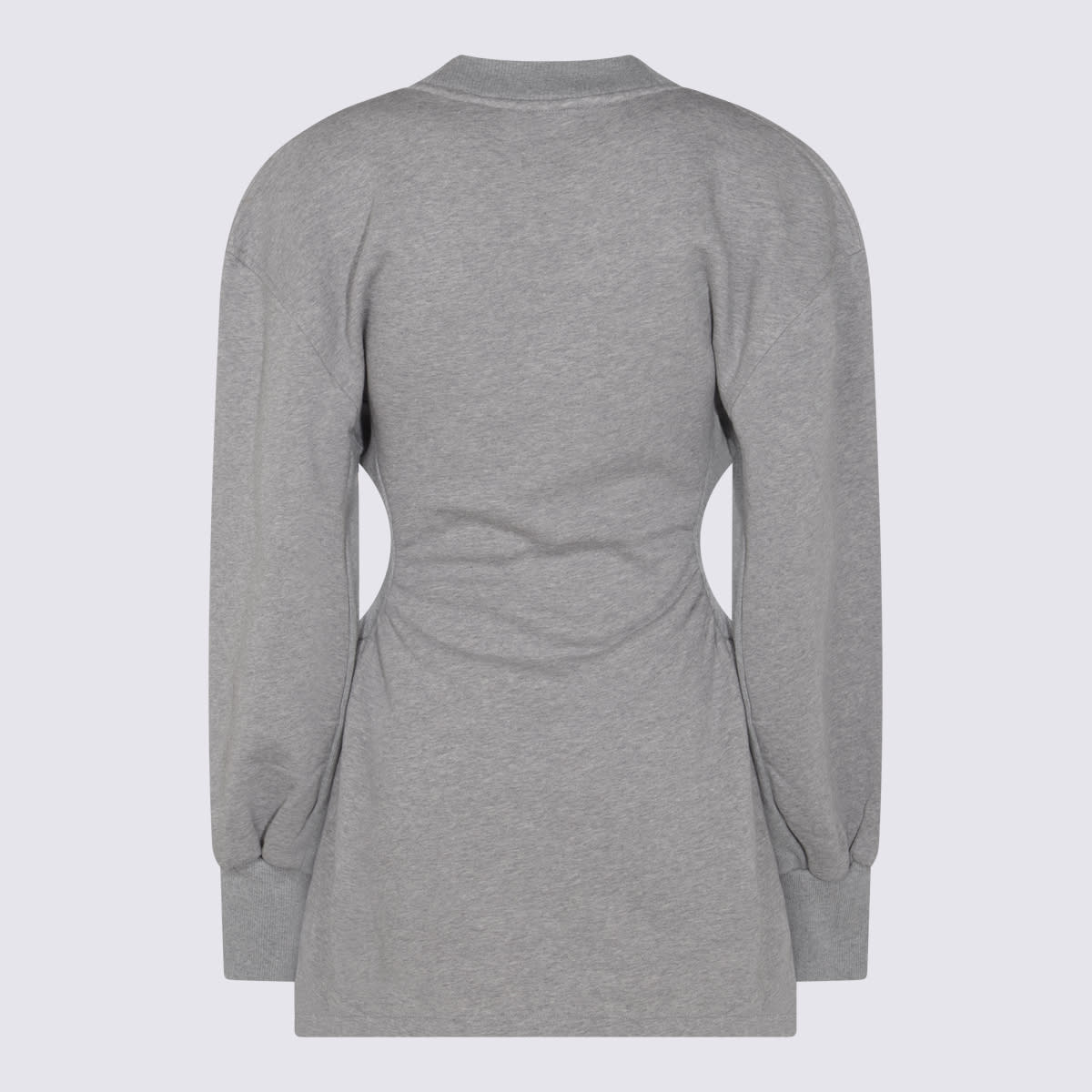 Grey Cotton Mini Dress