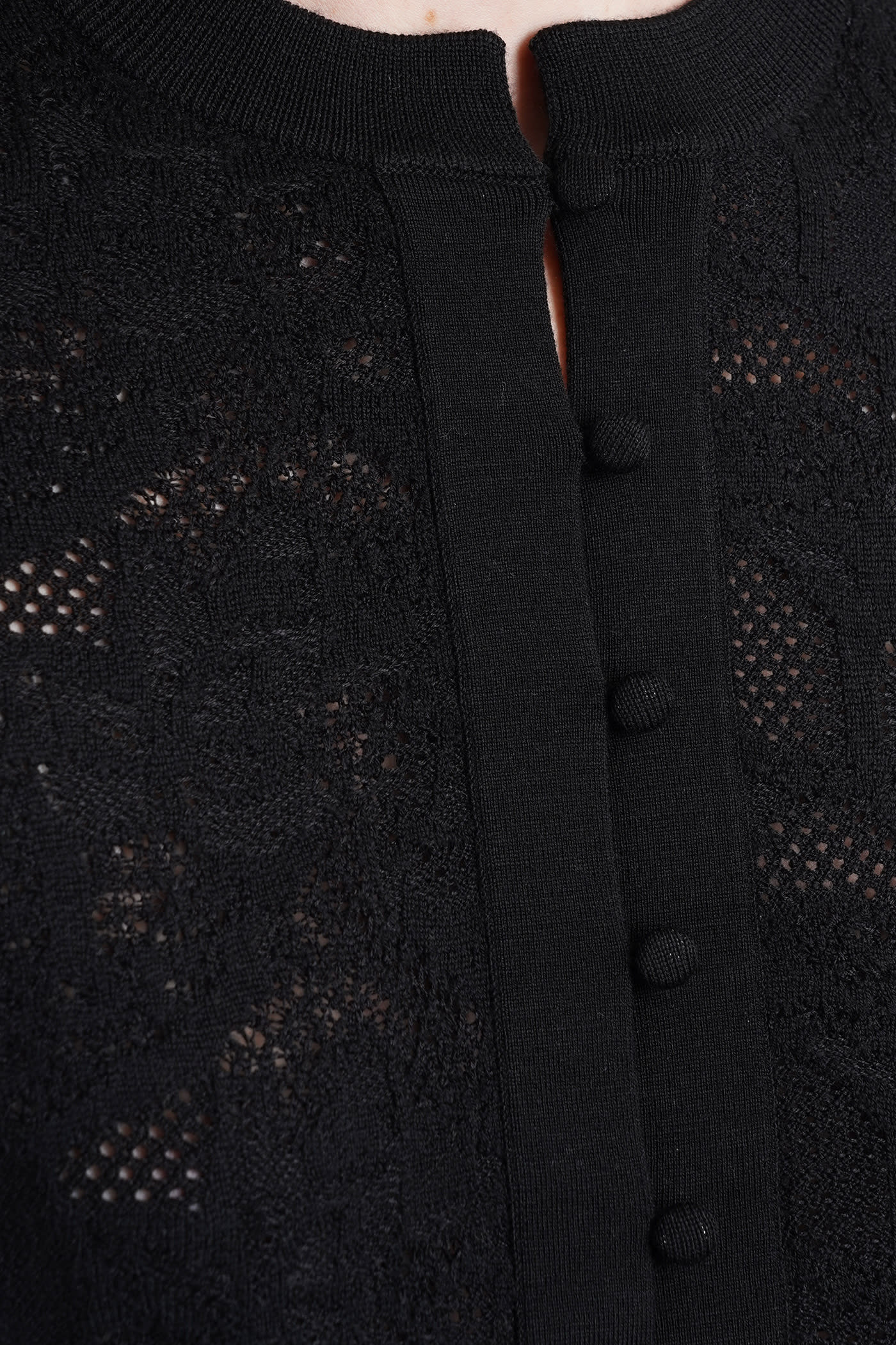 Shop Chloé Cardigan In Black Wool
