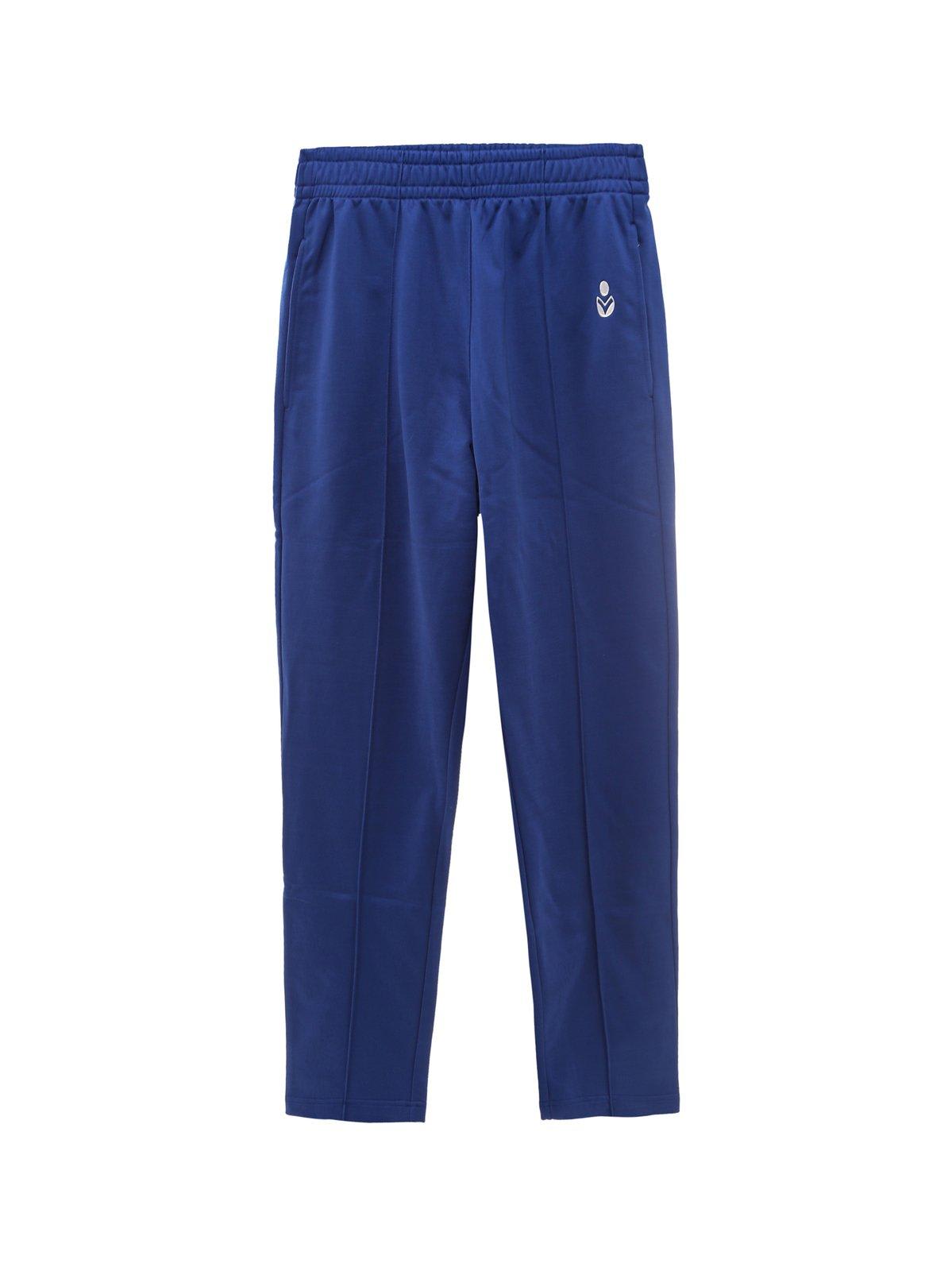 Shop Isabel Marant Logo Printed Jogging Pants In Blue