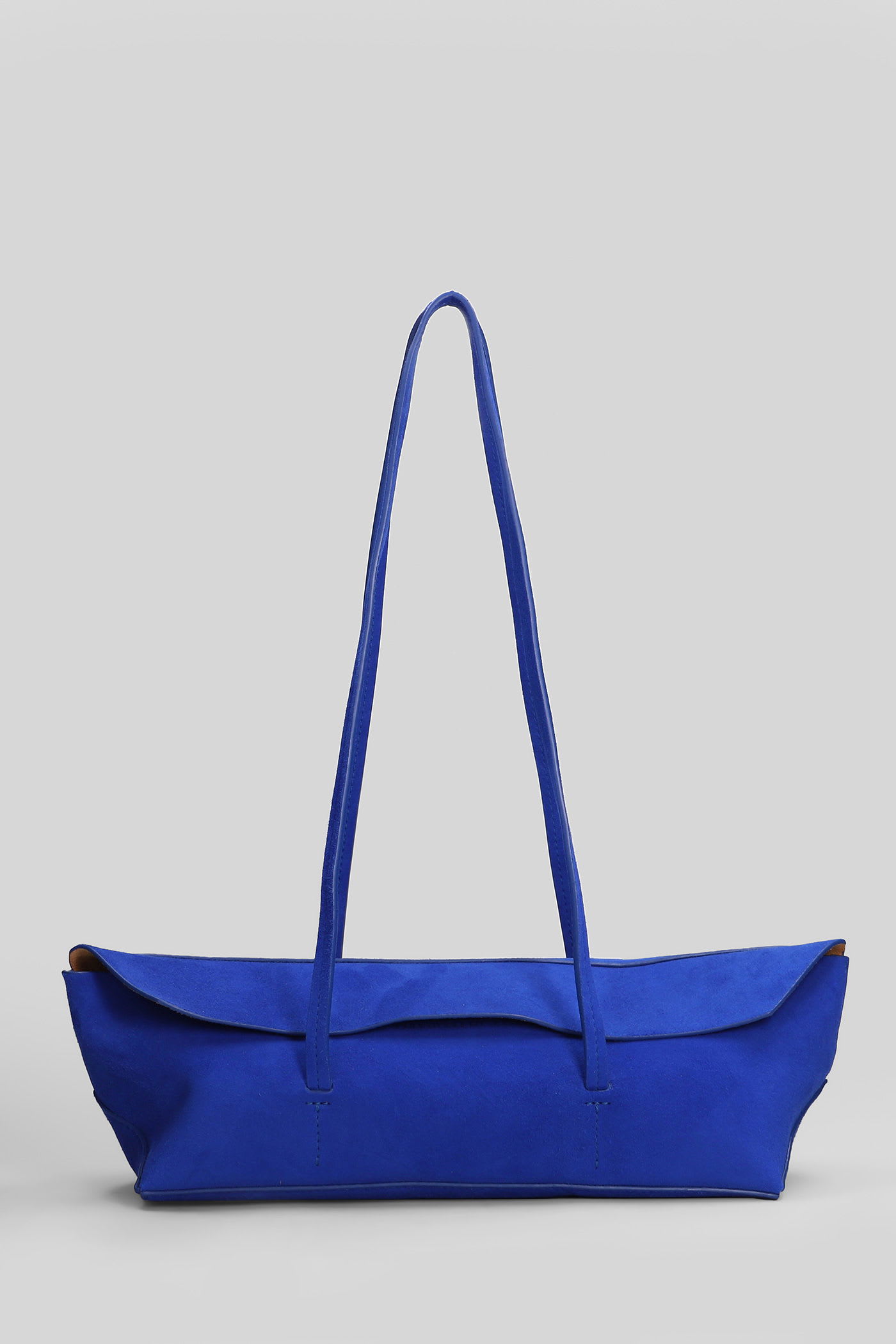 Christopher Esber Gondola Suede Mini Shoulder Bag In Blue Suede In Blue