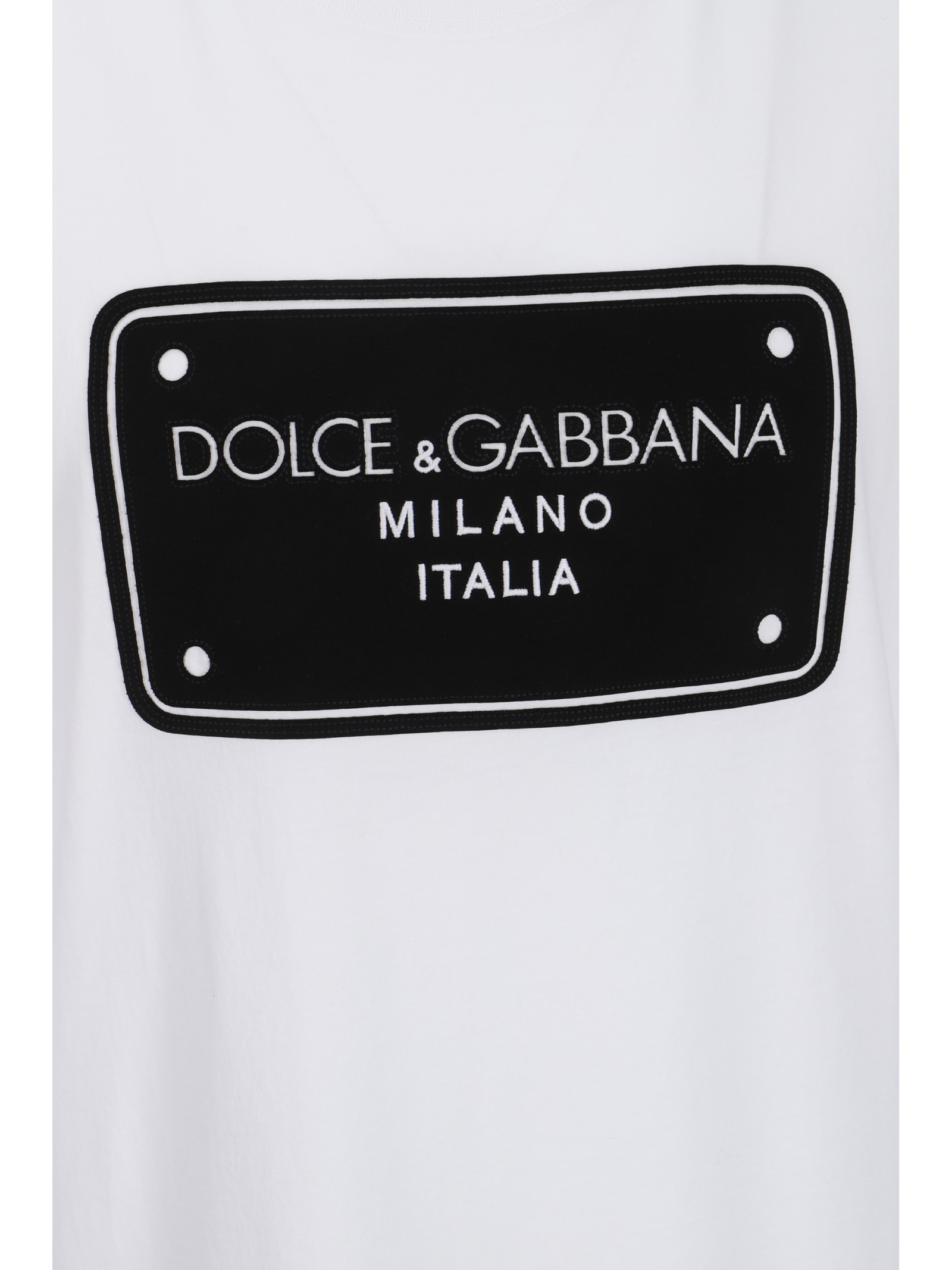 Shop Dolce & Gabbana T-shirt In Bianco Ottico