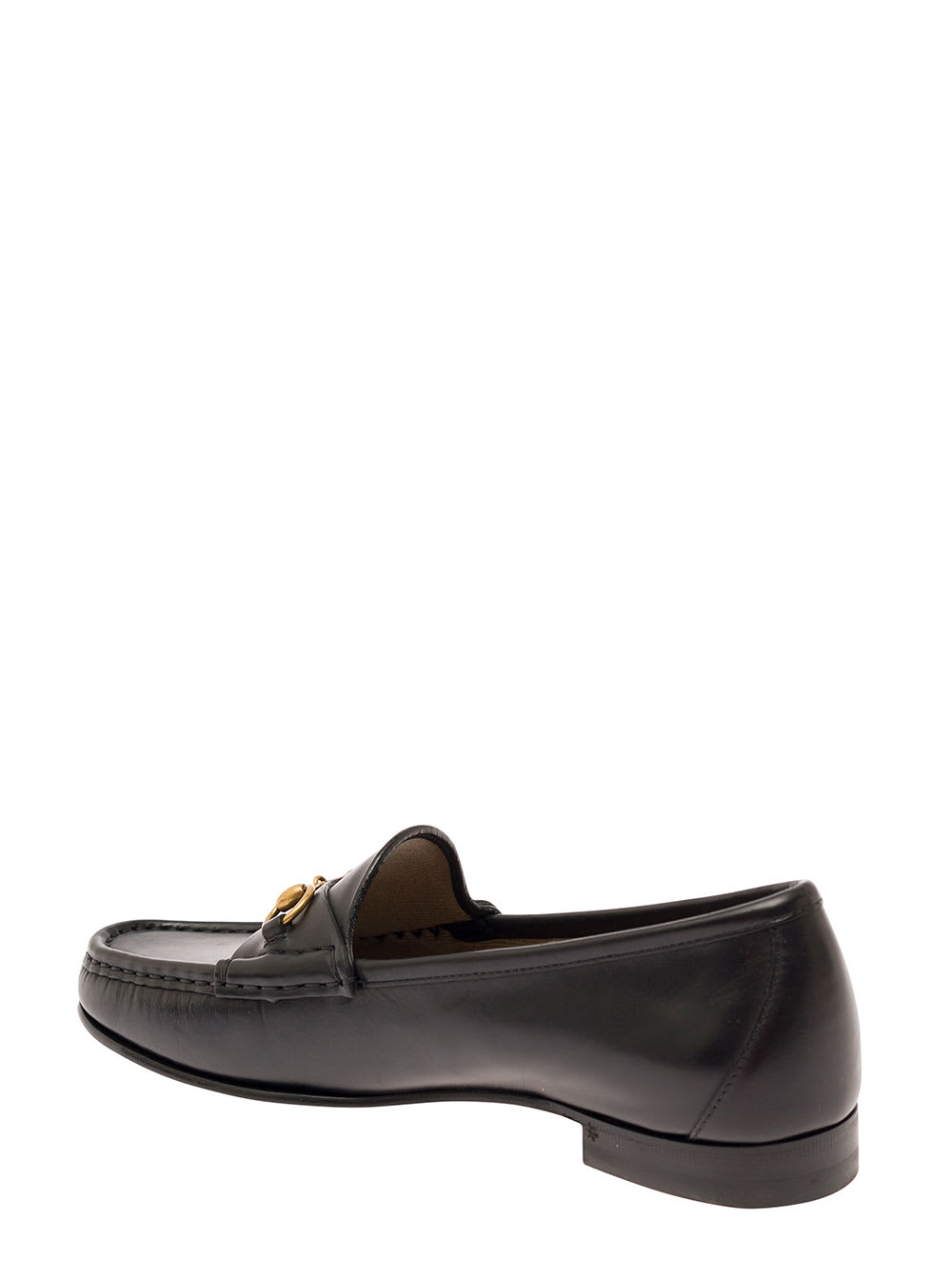 Gucci Horsebit 1953 Leather Loafers With Gold-tone Hardware In Black