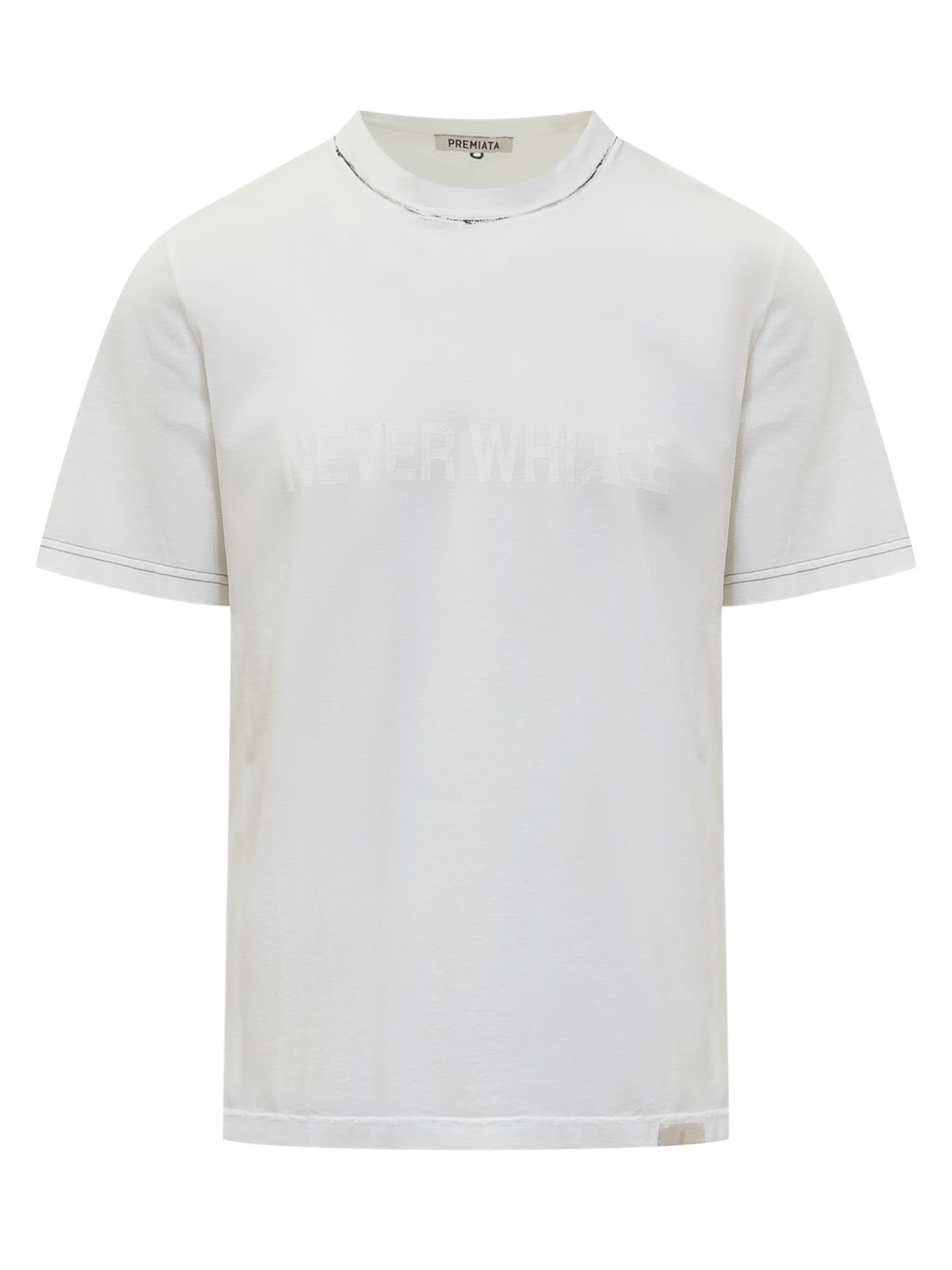 Premiata T-shirt With Print In Bianco