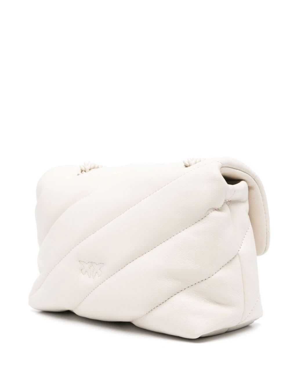 Shop Pinko Love Puff Mini Bag In B White