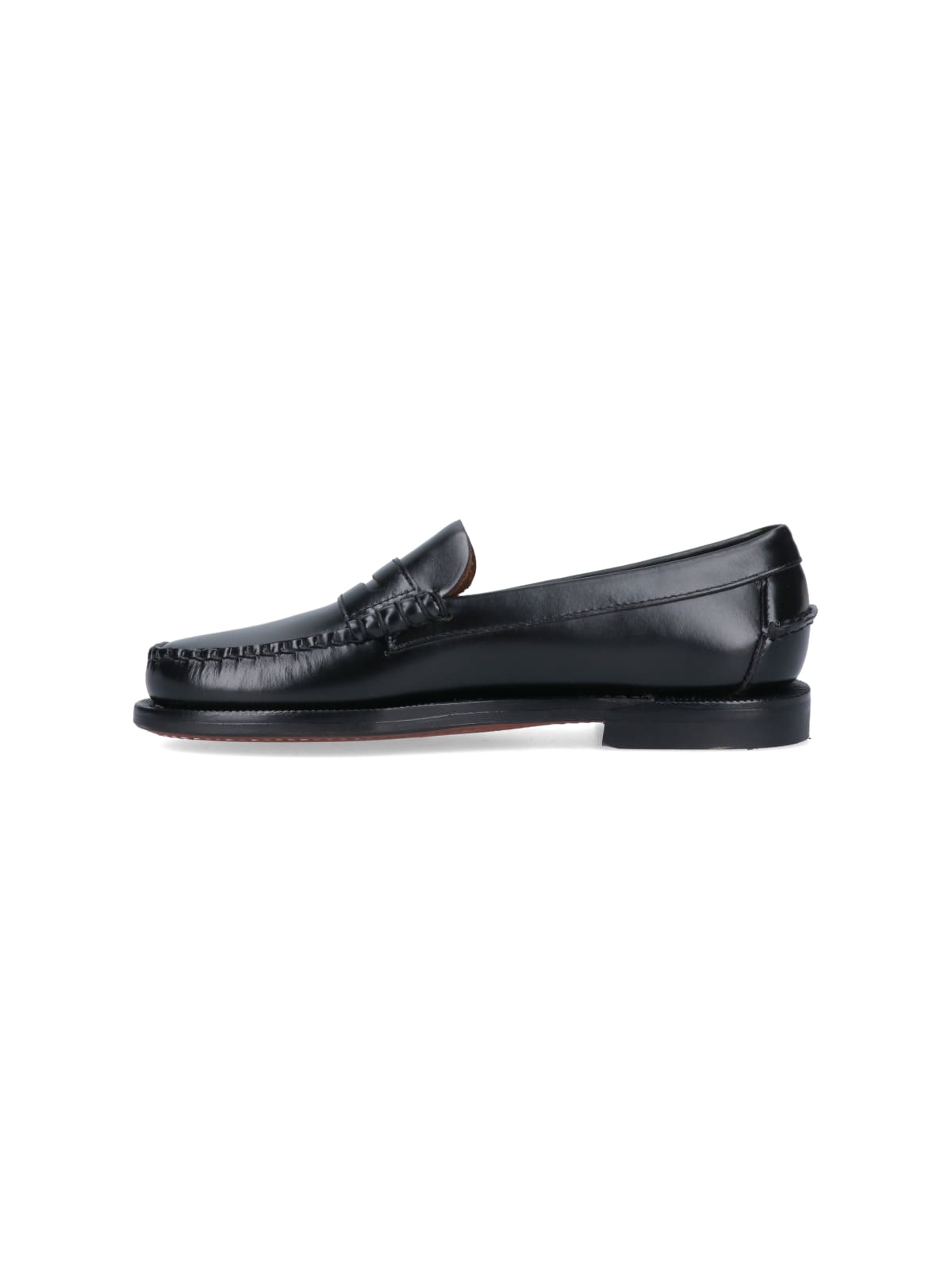 Shop Sebago Classic Dan Loafers In Black