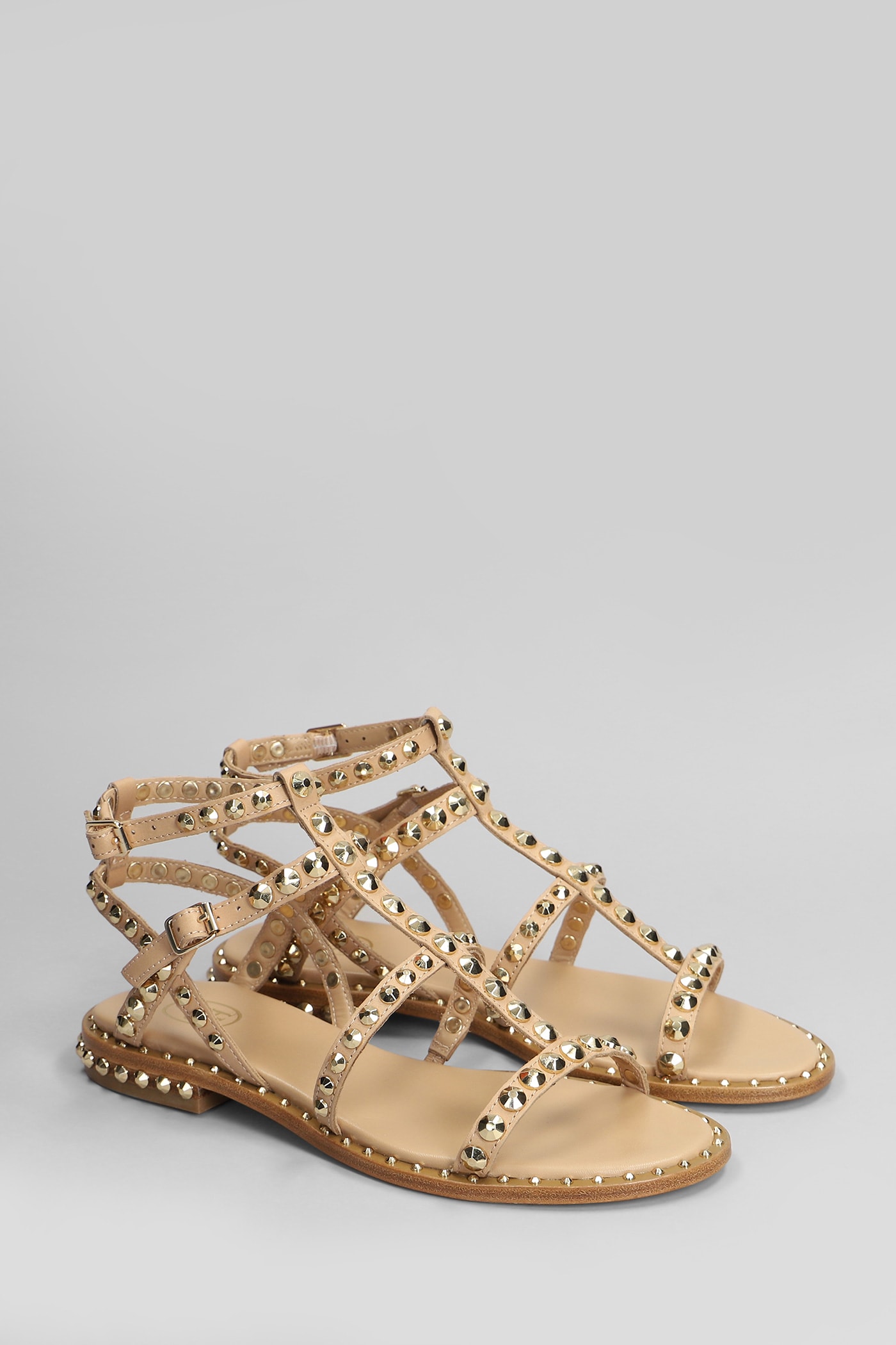 Ash Precious Flats In Powder Leather In Powder