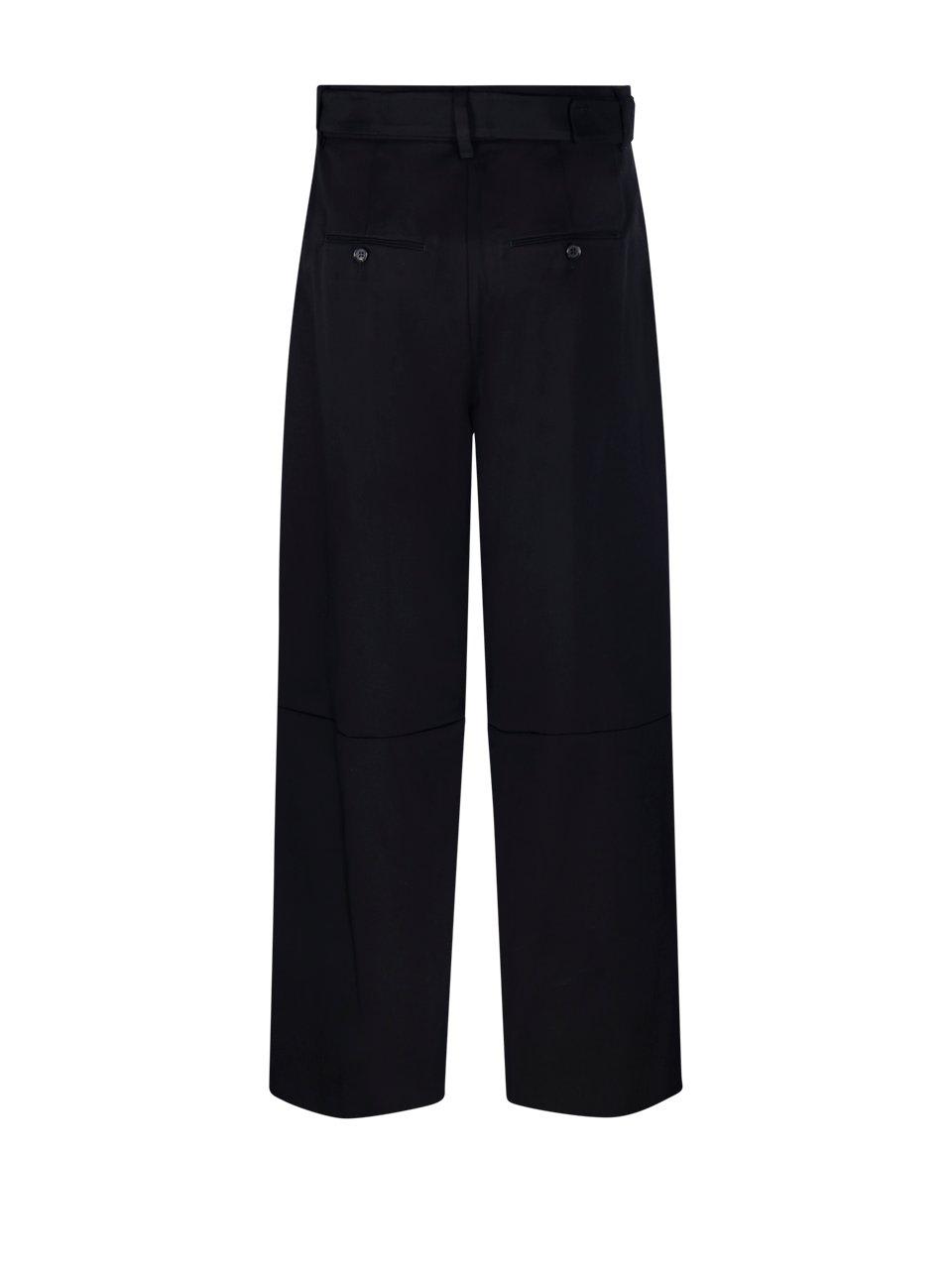 's Max Mara Belted Straight Leg Pants In Black