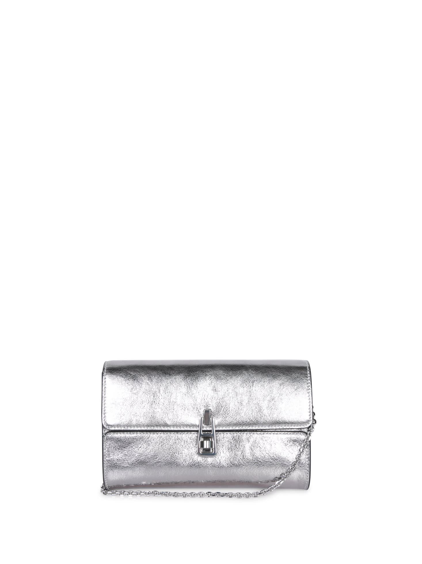 Coccinelle Silver Magie Pouch Shoulder Bag