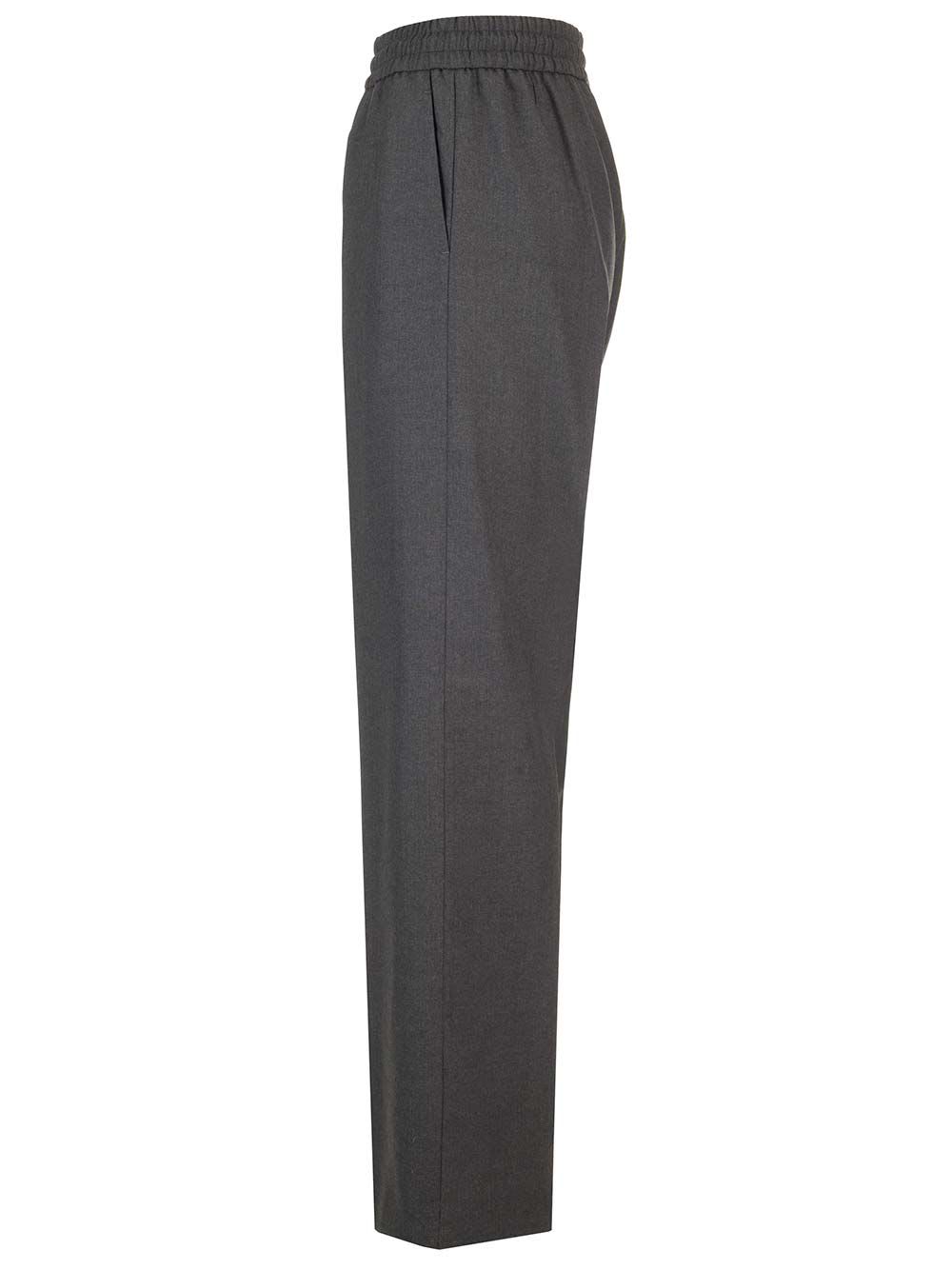 Shop Golden Goose Soft Trousers In Charcoal