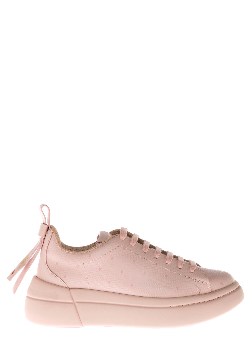 RED Valentino Bowalk Pink Leather Snaekers