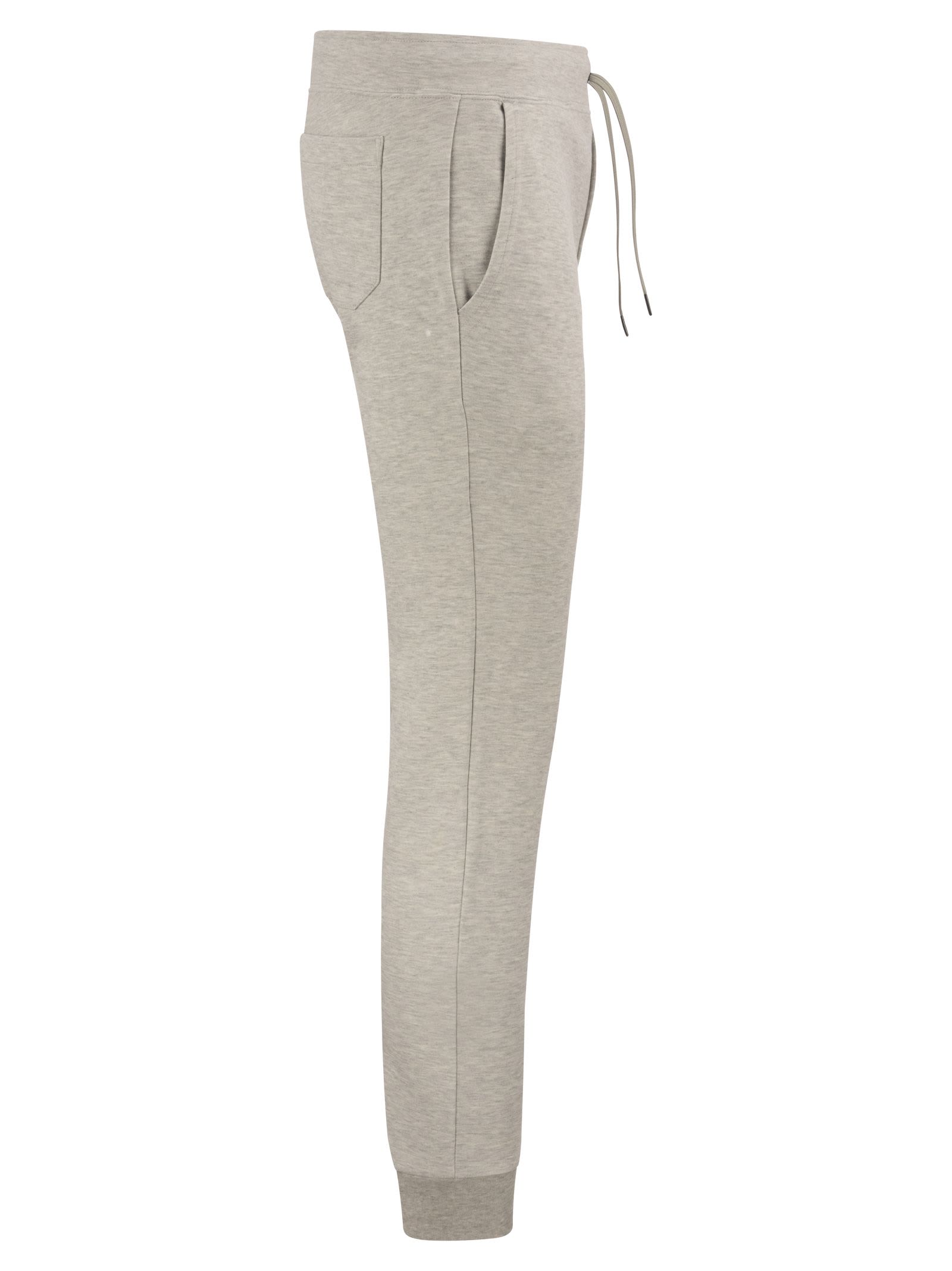 Shop Polo Ralph Lauren Double-knit Jogger In Light Grey