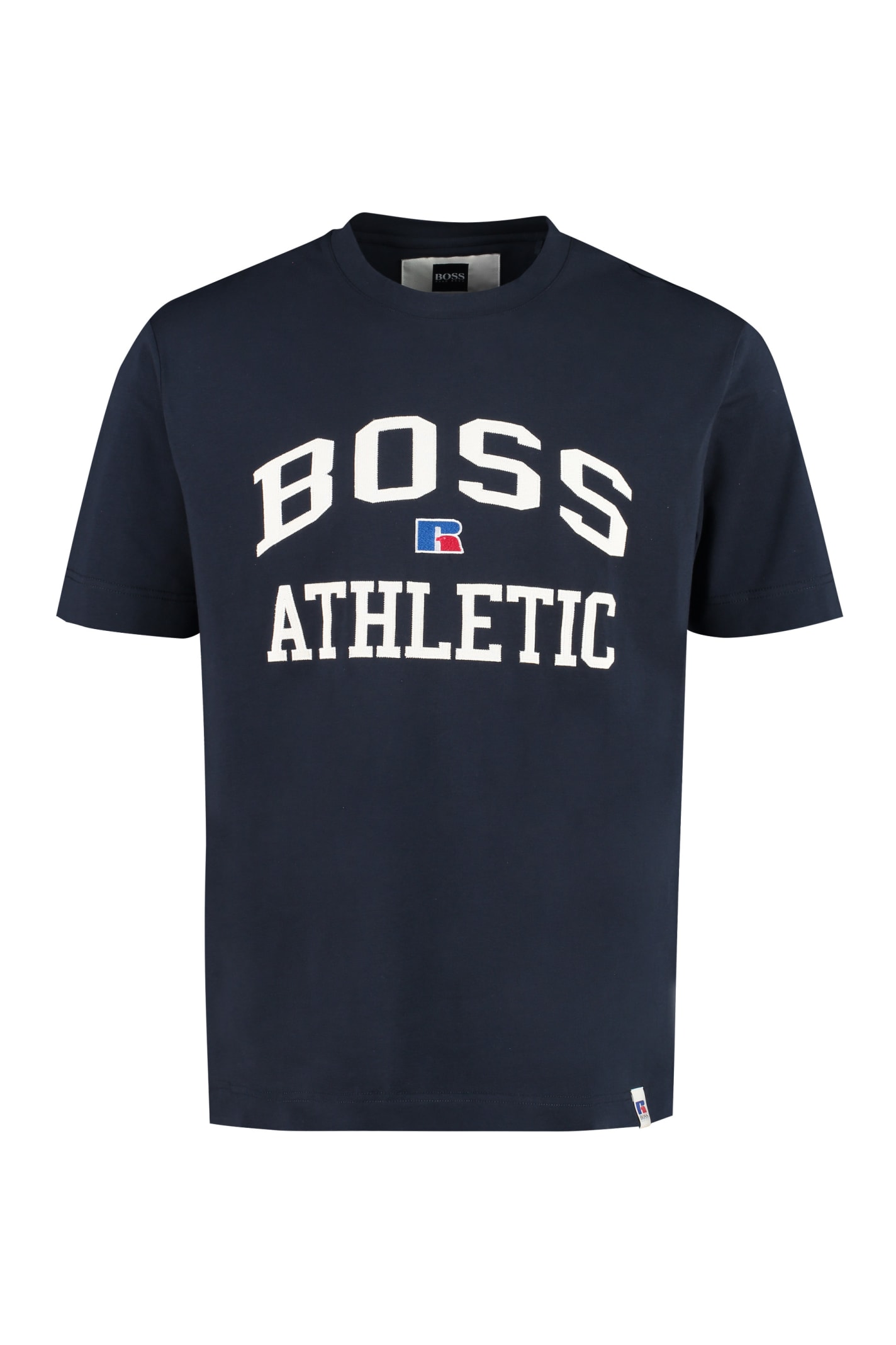 Cotton Crew-neck T-shirt - Boss X Russell Athletic