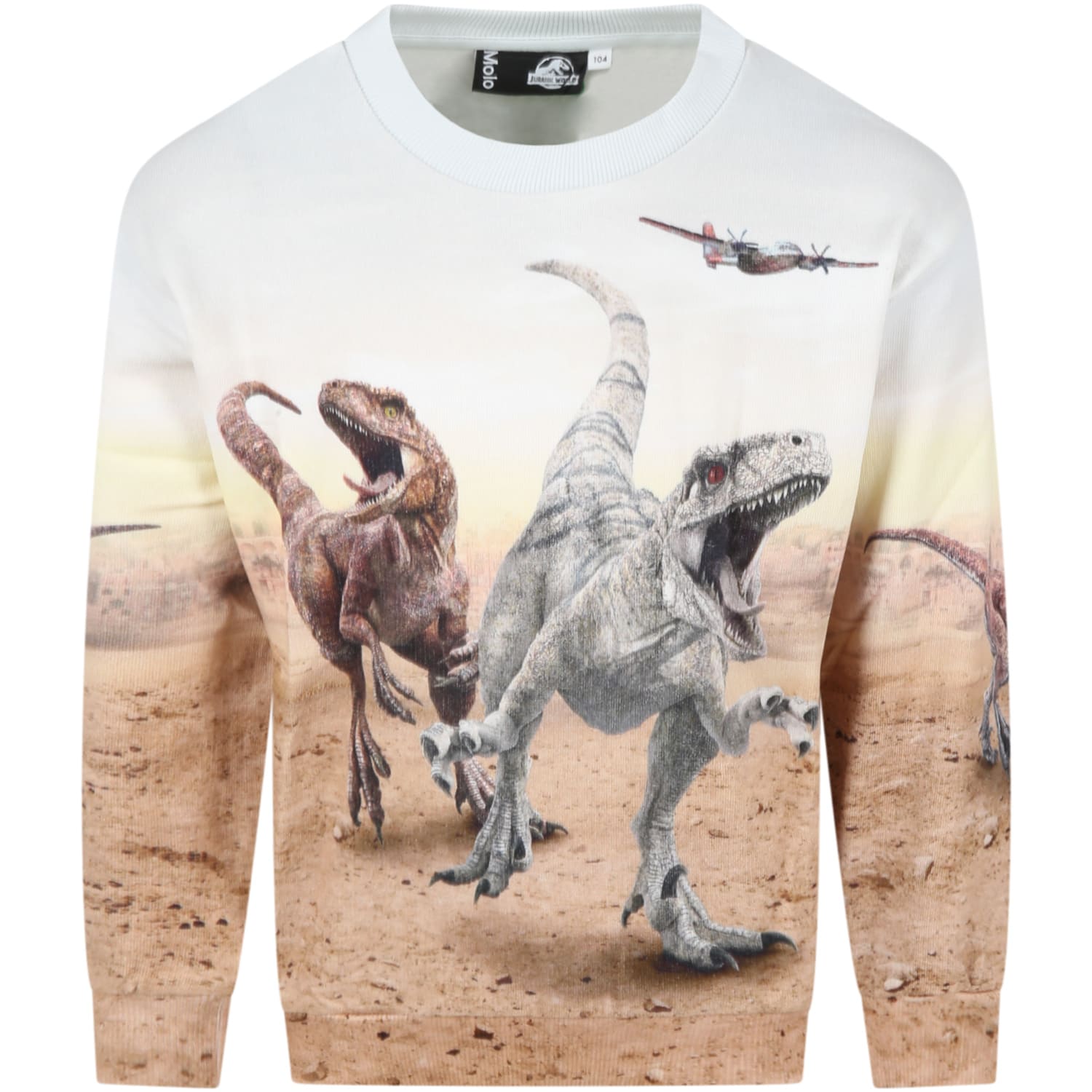 Molo Multicolor Sweatshirt For Boy With Dinosaur