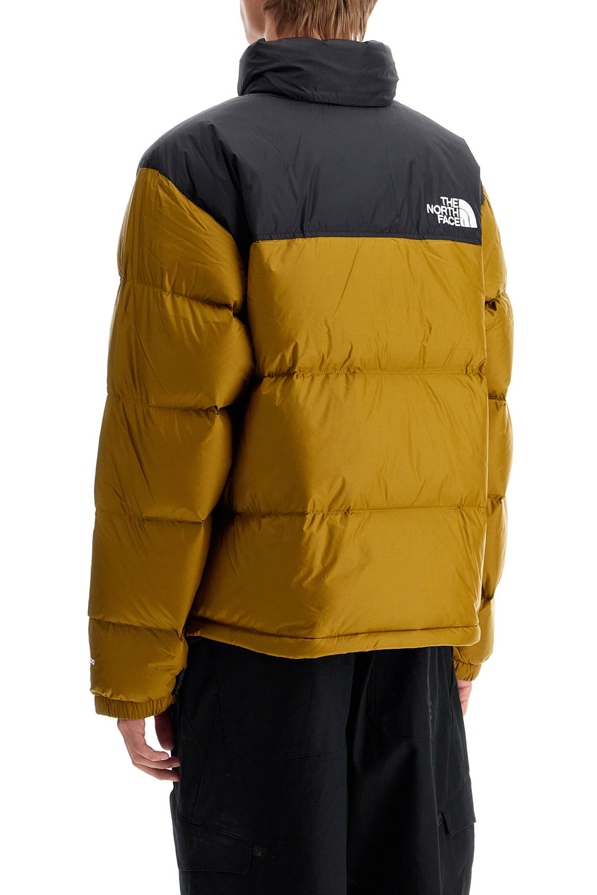 Shop The North Face 1996 Retro Nuptse Down Jacket In Moss Green/tnf Black (khaki)