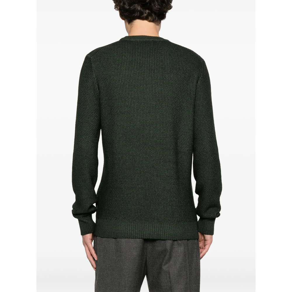 Tagliatore Long Sleeve Sweater In Green