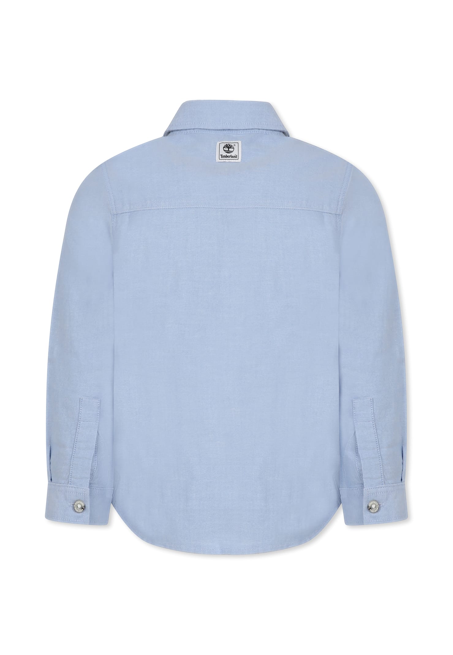Timberland Light Blue Shirt For Boy With Tree In Light Blue