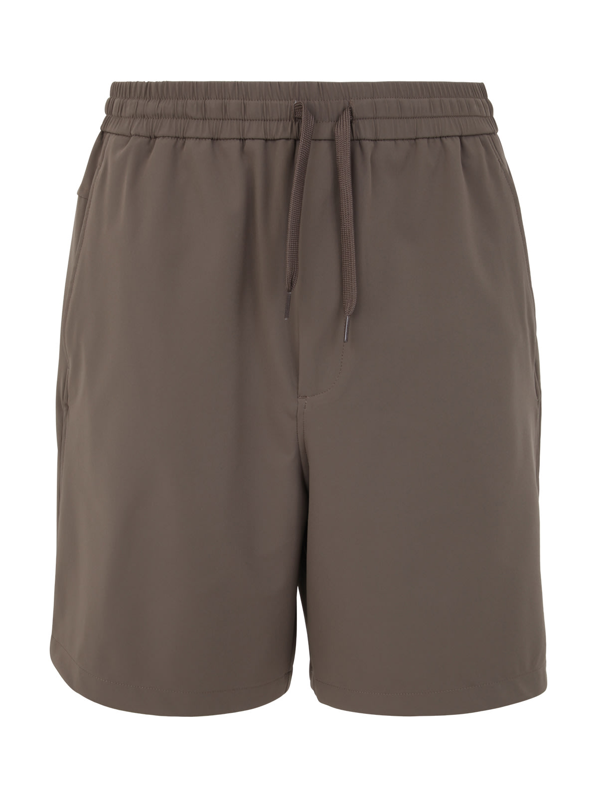 Emporio Armani Knitted Shorts In Mud