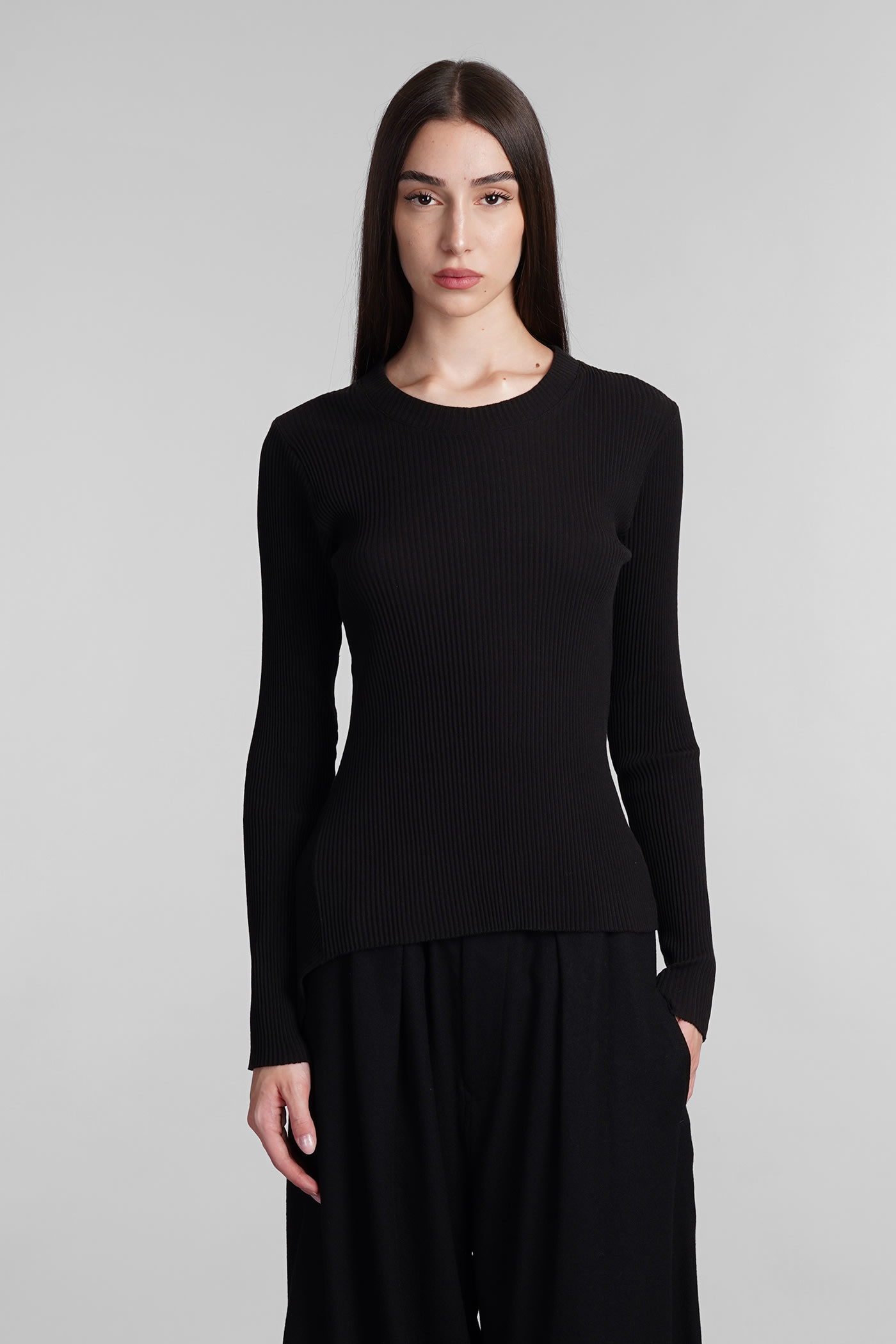 Shop Yohji Yamamoto Knitwear In Black Wool