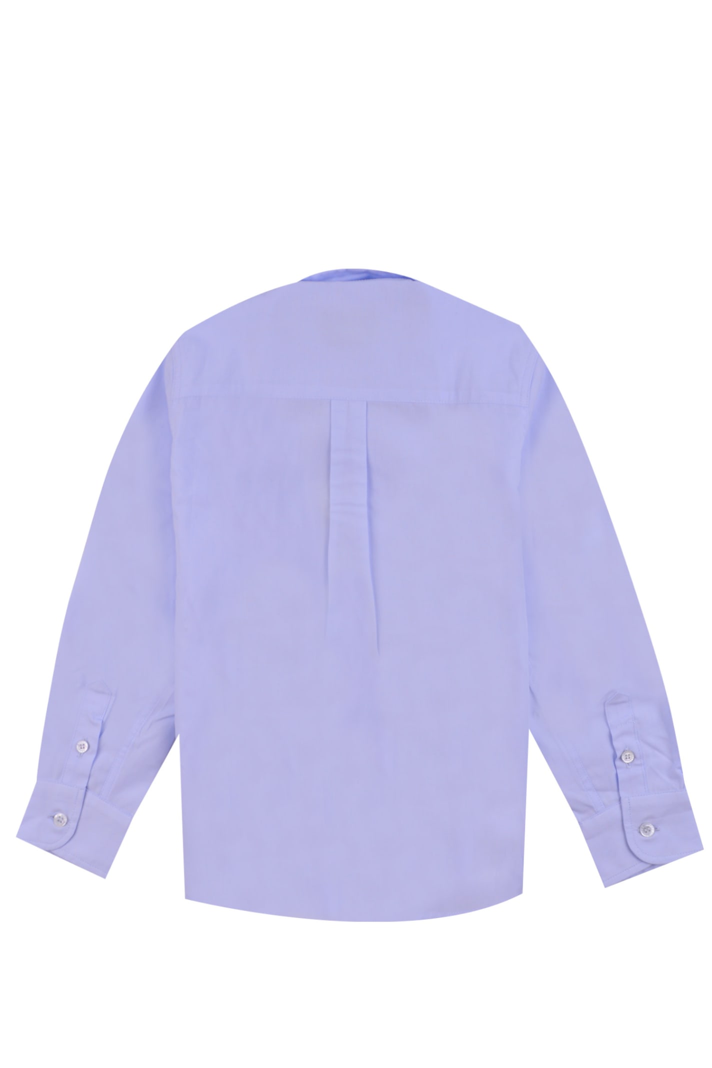 Shop Fendi Cotton Shirt In Light Blue