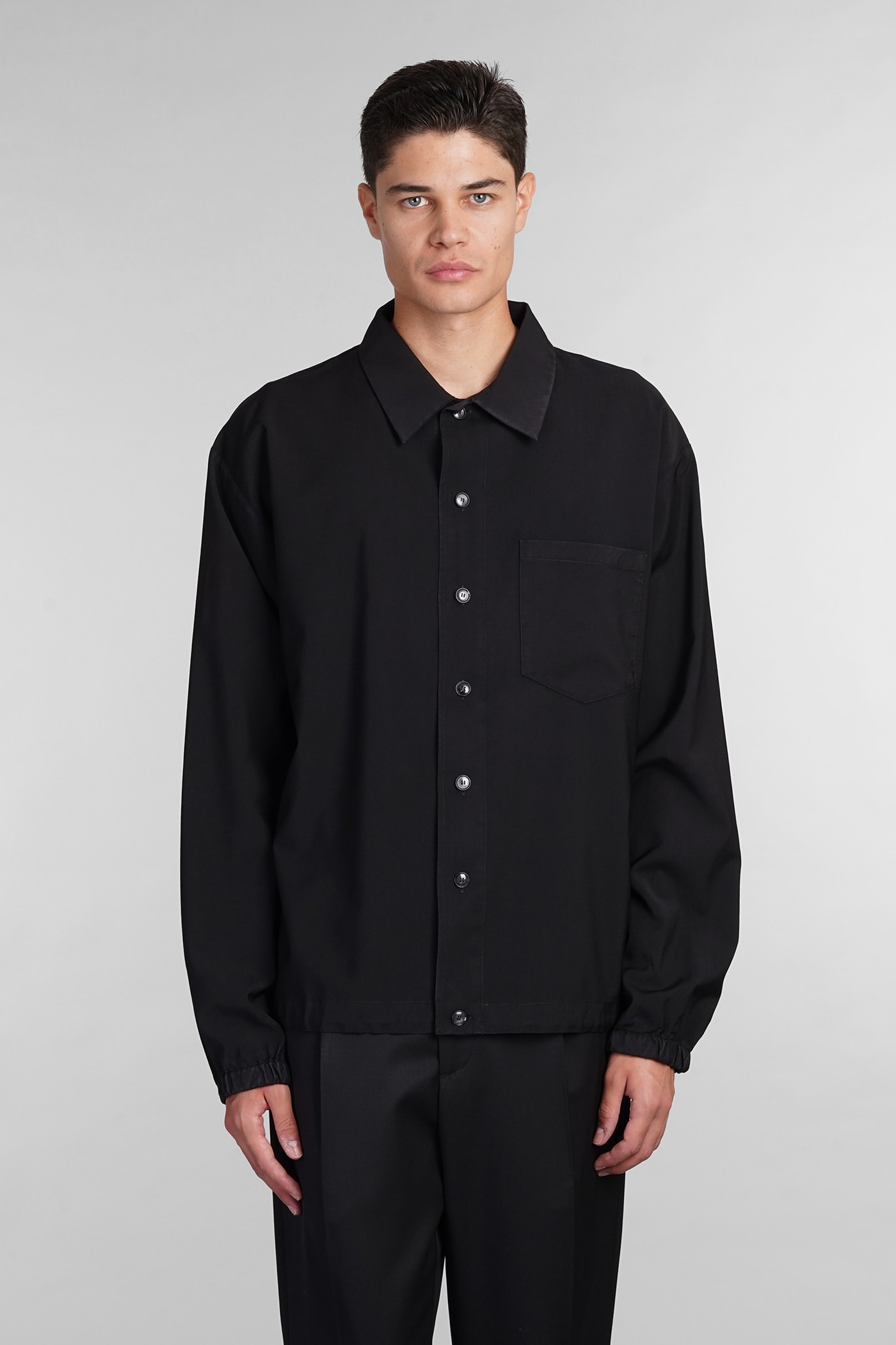 Batelo Casual Jacket In Black Wool