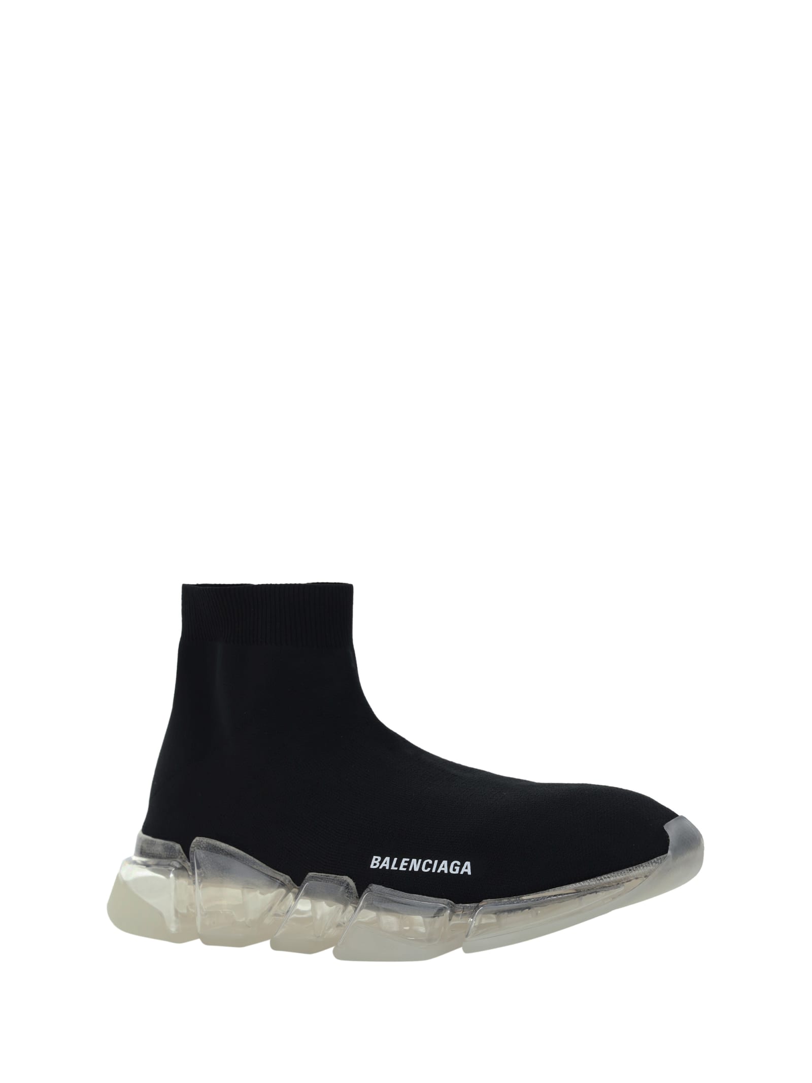 Shop Balenciaga Speed 2.0 Sneakers In Black/l White