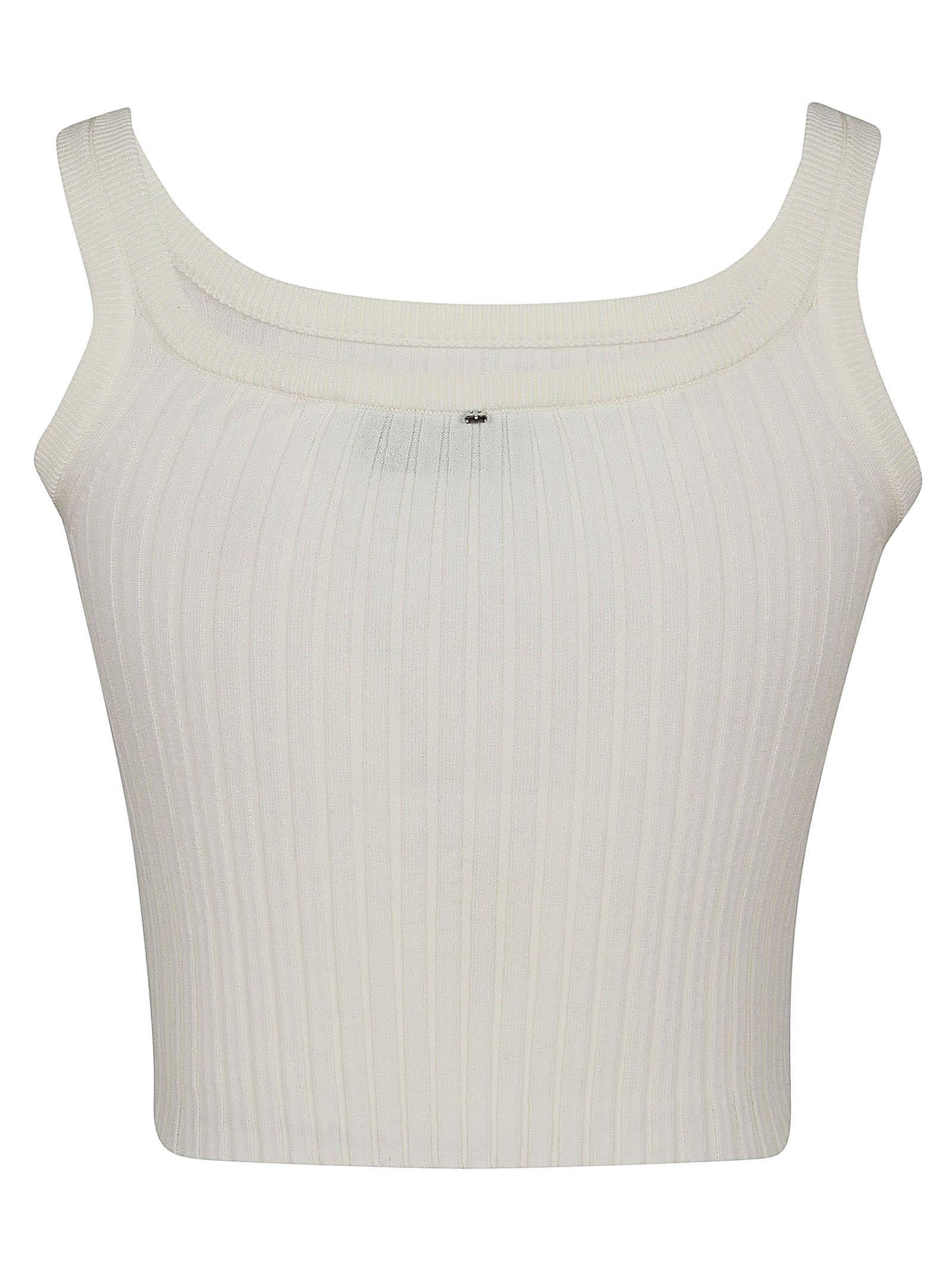 Shop Sportmax Papilla Maglia-canottiera-top In Bianco