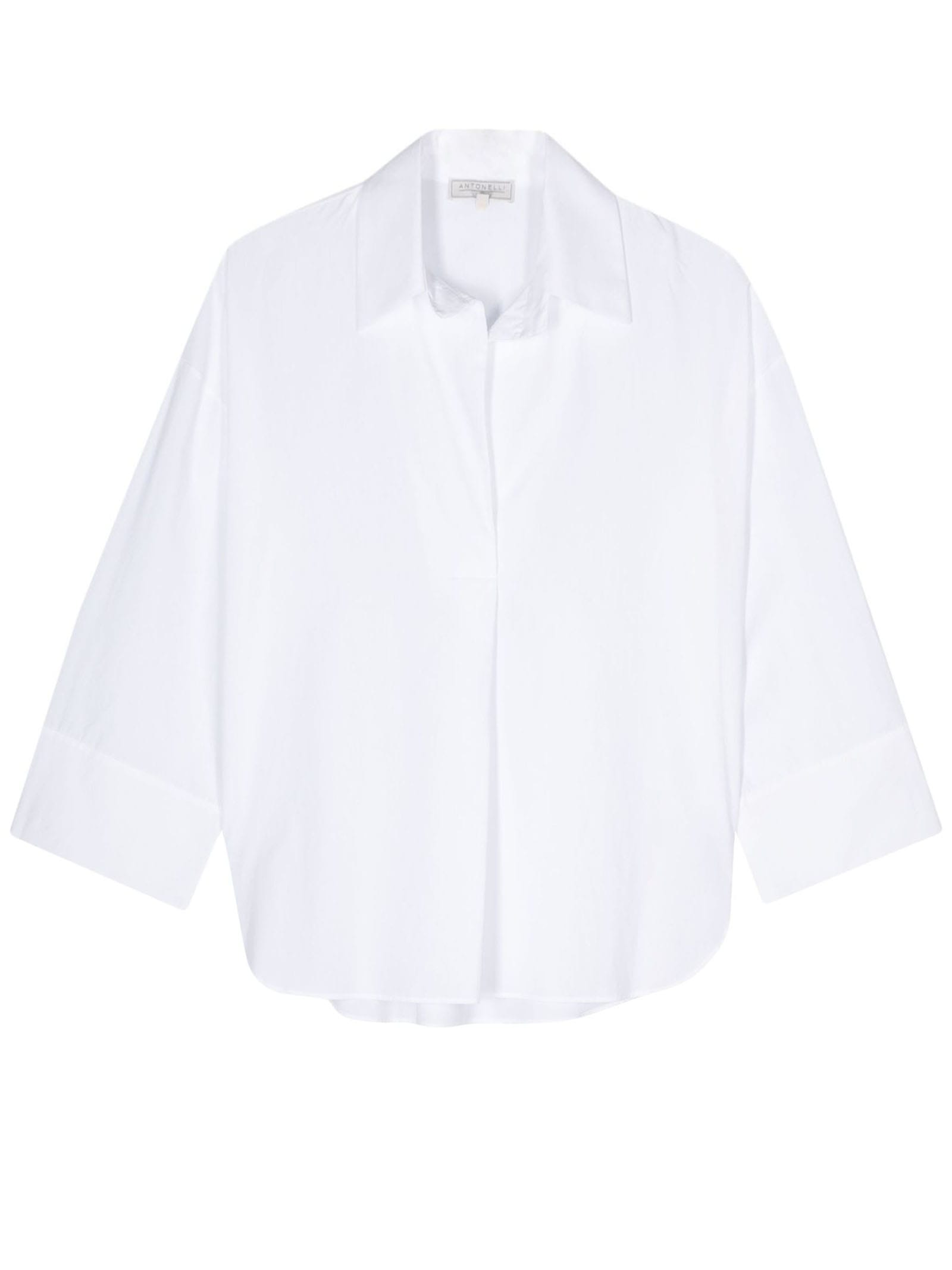 Shop Antonelli Off-white Cotton Shirt