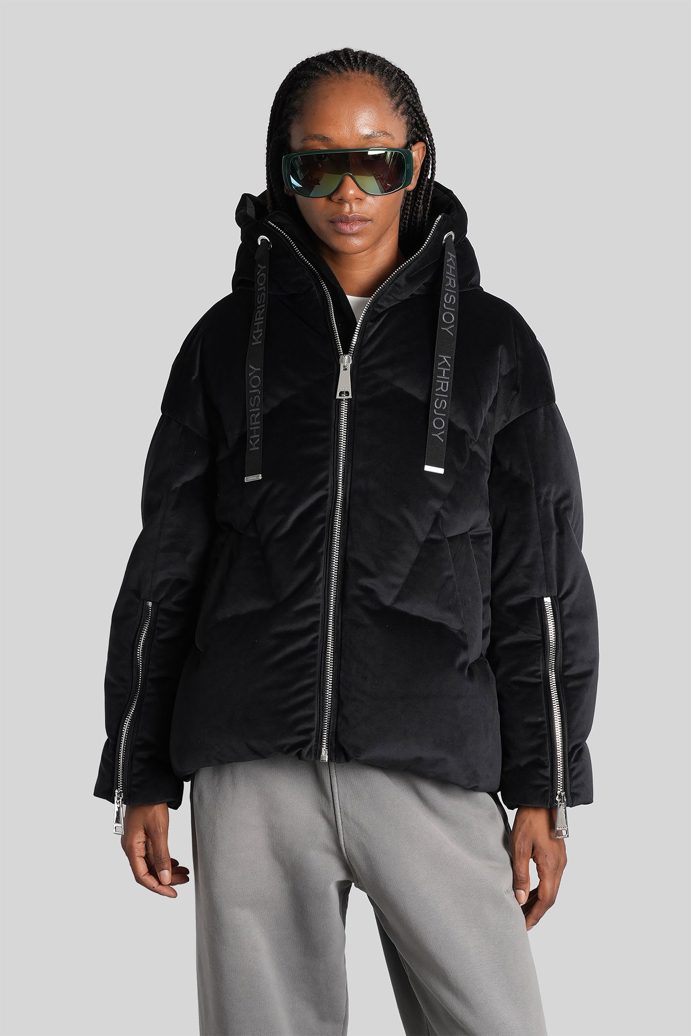Khrisjoy Quilted Padded Jacket In Black