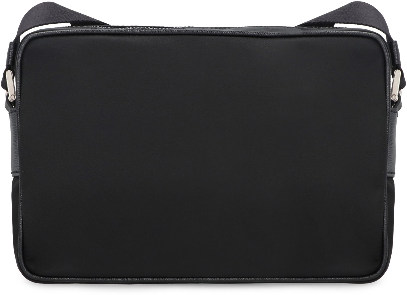 Shop Prada Re-nylon Messenger Bag In Black