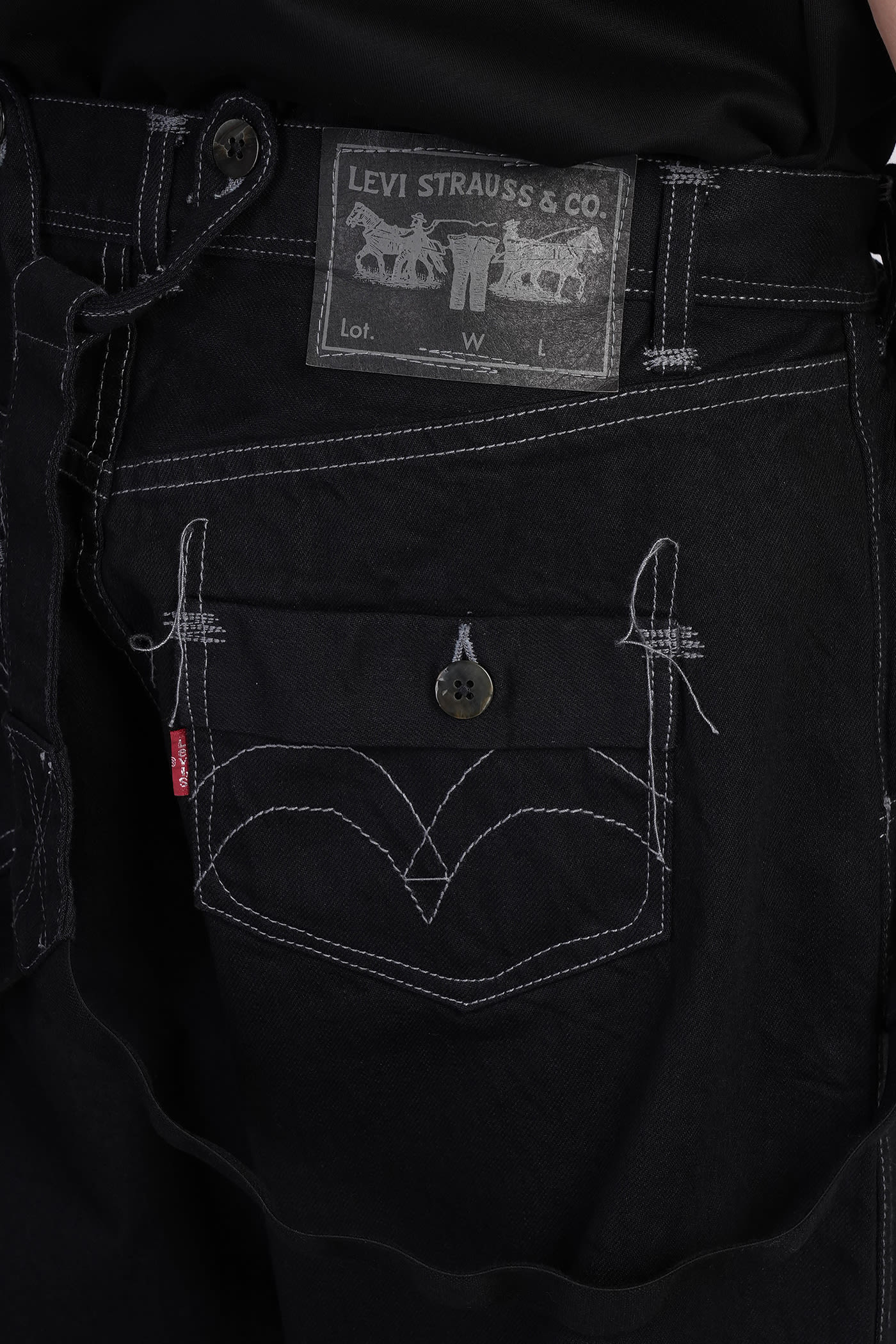 Junya Watanabe Jeans In Black Cotton In Black