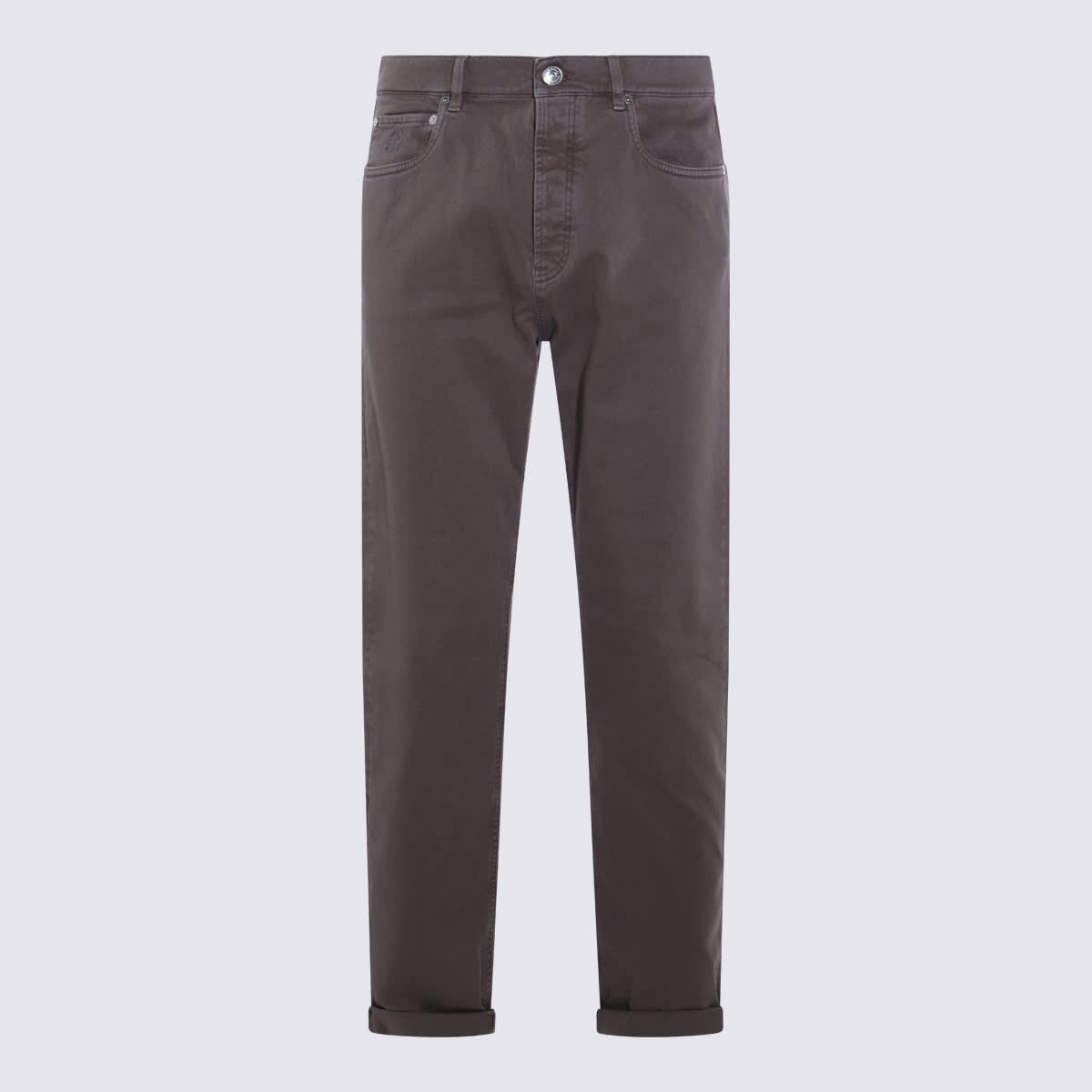 Brown Cotton Pants