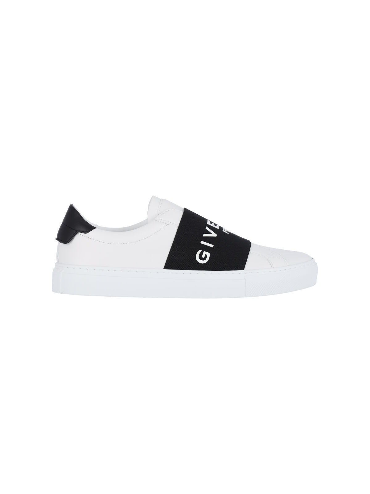 Givenchy Urban Street Sneakers In Leather With Elastic Band In White