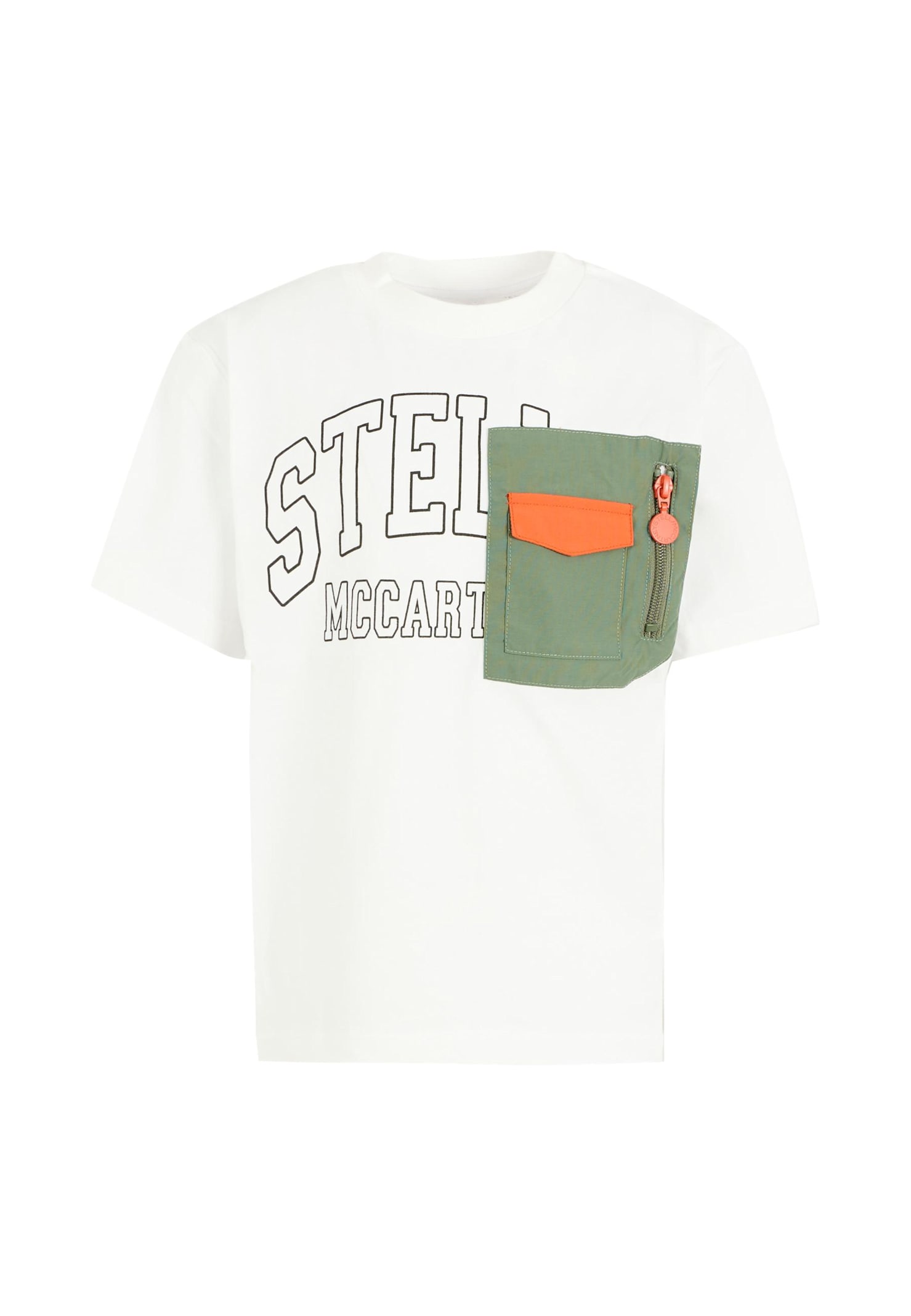 Stella Mccartney White T-shirt For Boy With Logo In White