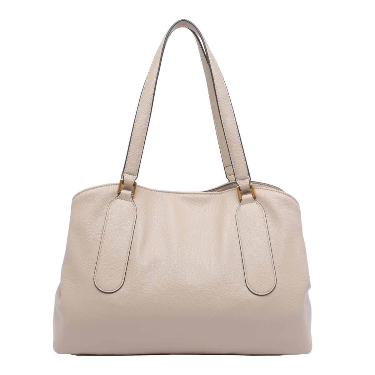 Liu •jo Chic Satchel Bag With Buckle And Handles In Neutral